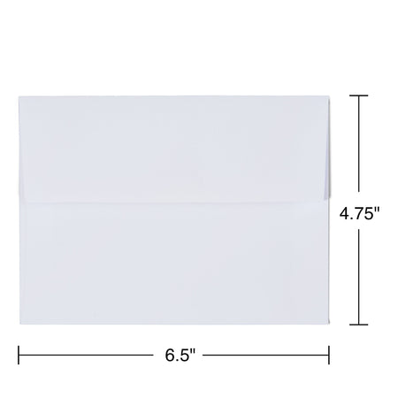 Staples Photo Gummed Invitation Envelopes, 4 3/4" x 6 1/2", White, 50/Box