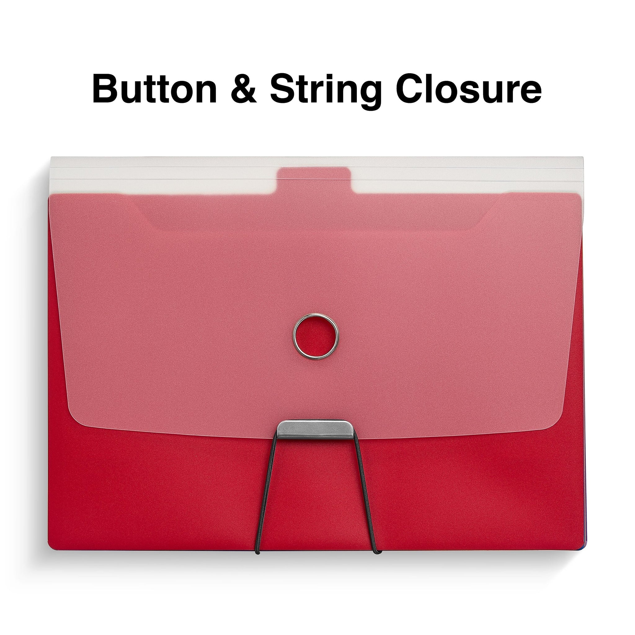 Staples Plastic Accordion File, 6-Pocket, Letter Size, Multicolor