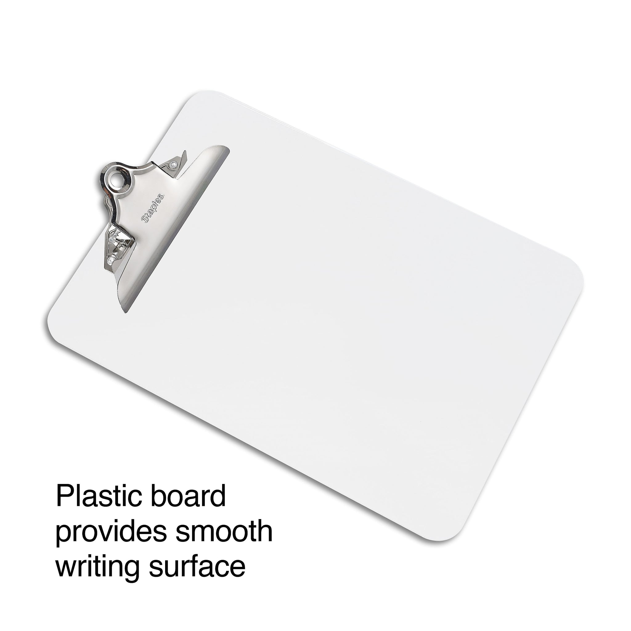 Staples Plastic Clipboard, Letter Size, Clear