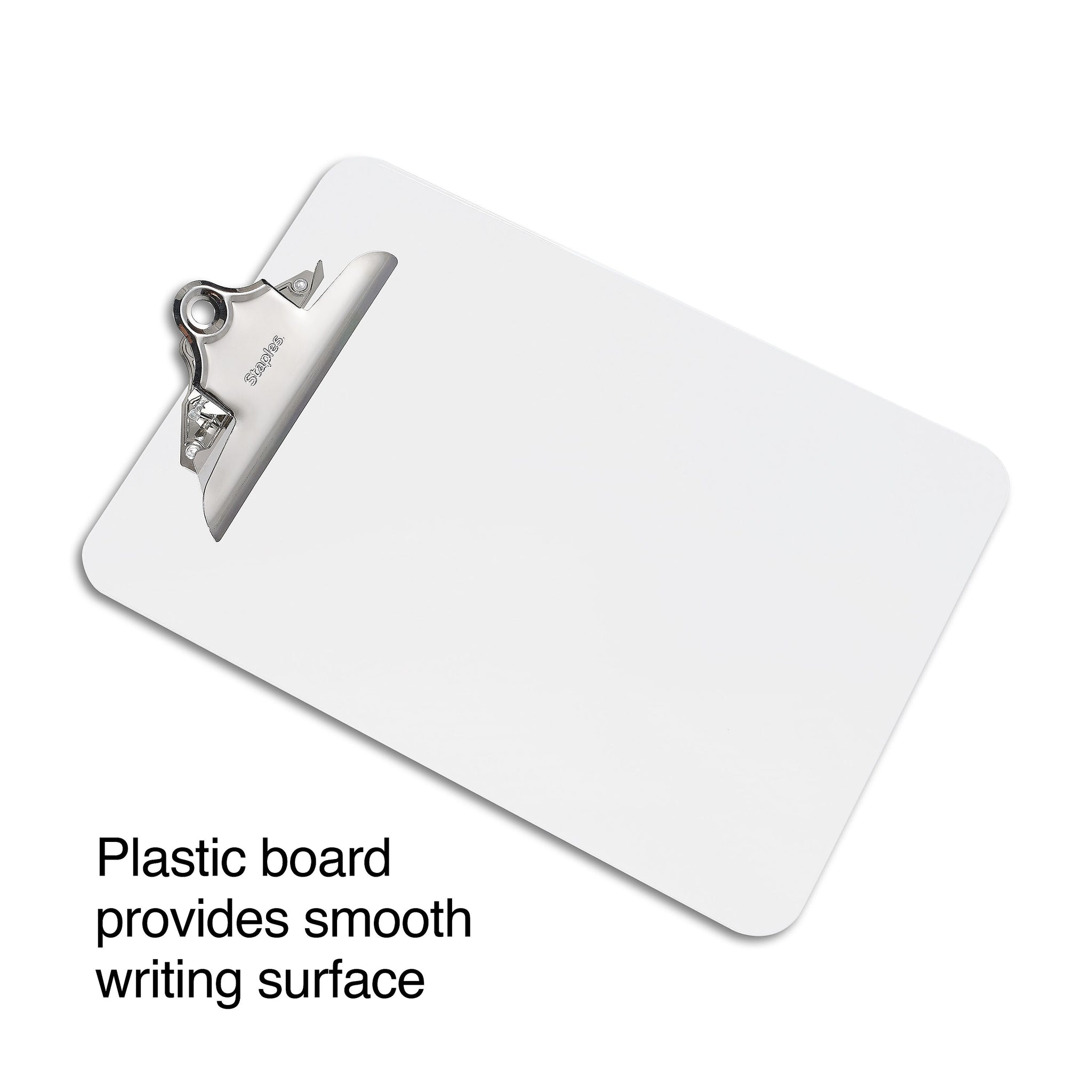 Staples Plastic Clipboard, Letter Size, Clear