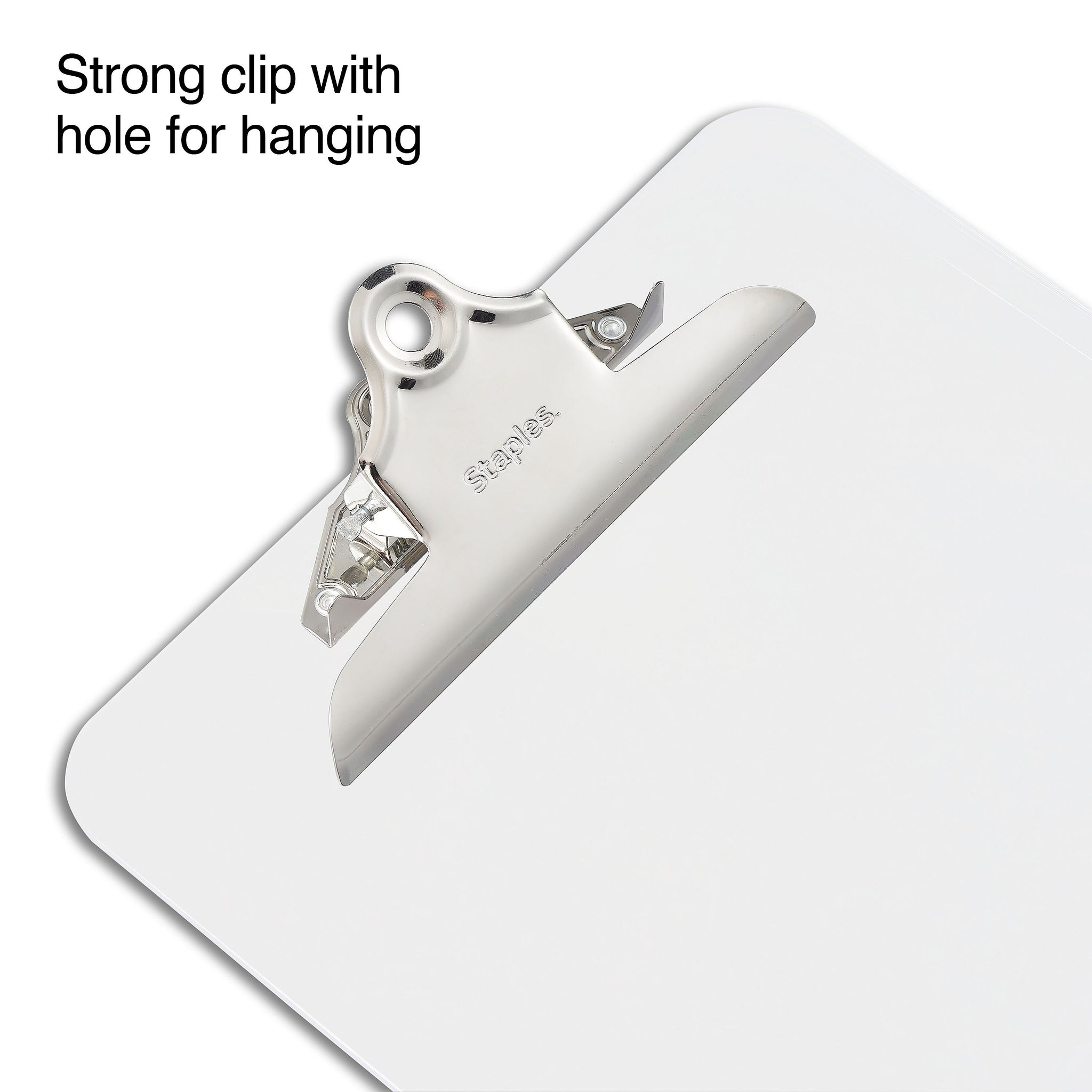 Staples Plastic Clipboard, Letter Size, Clear