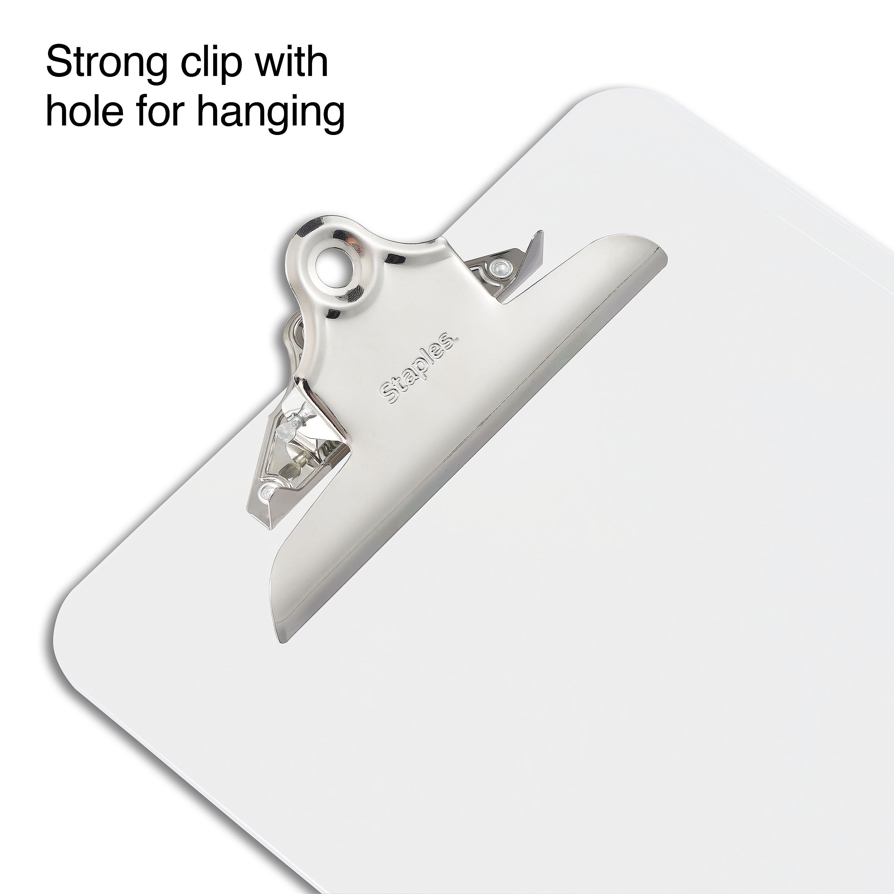 Staples Plastic Clipboard, Letter Size, Clear