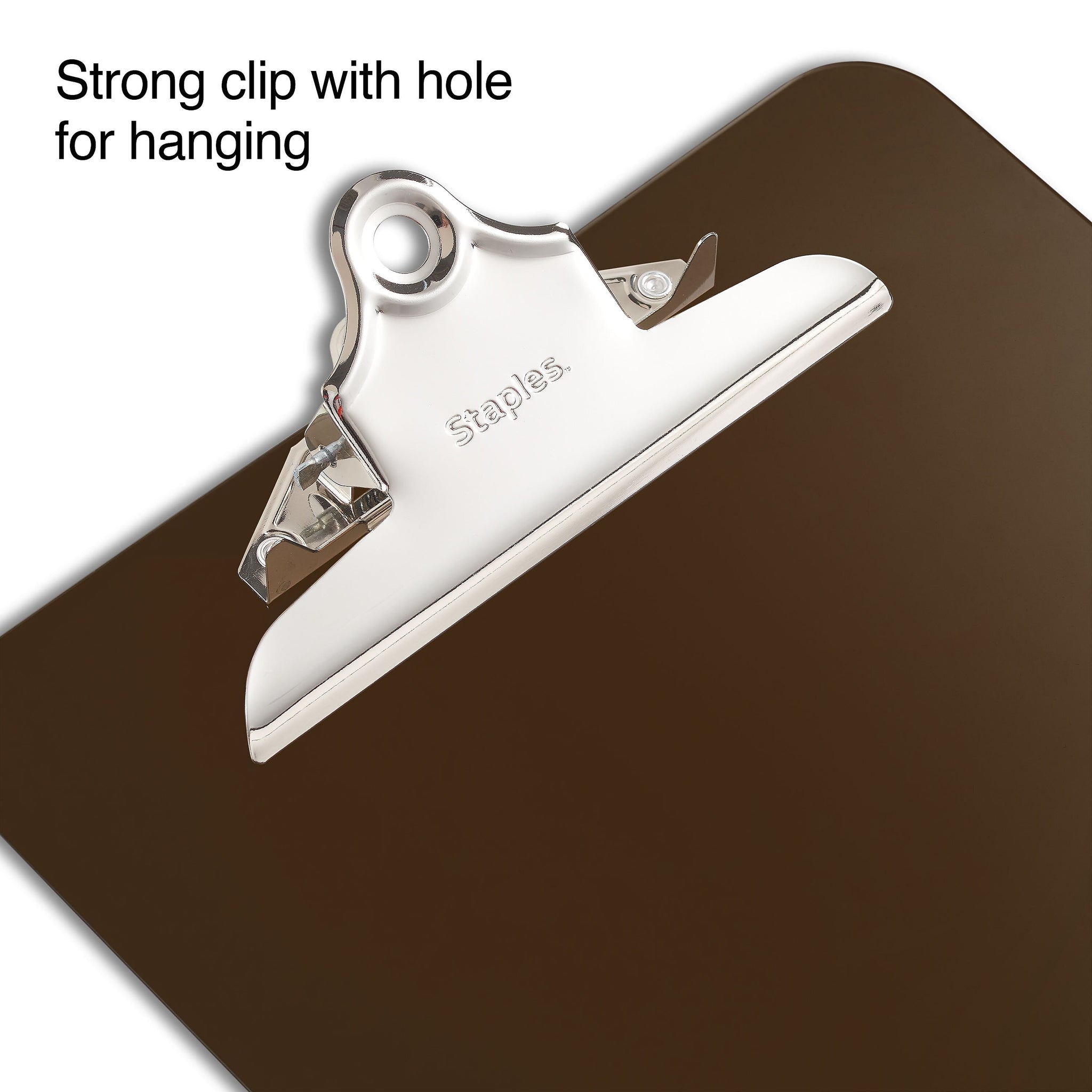 Staples Plastic Clipboard, Letter Size, Smoke