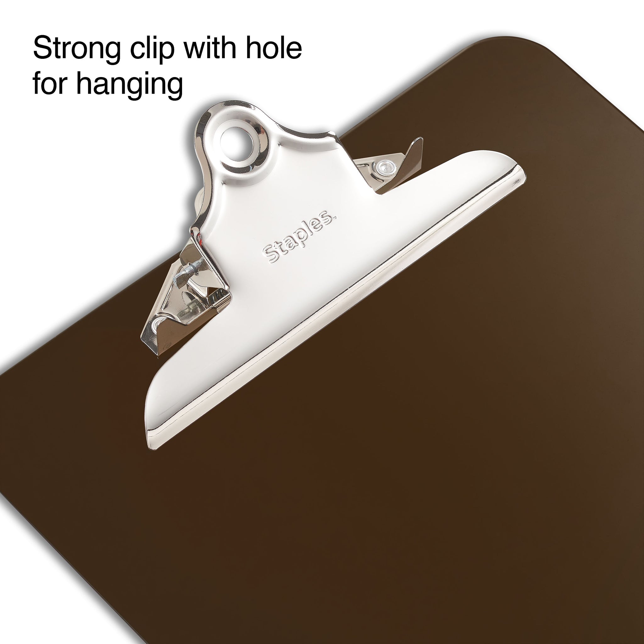 Staples Plastic Clipboard, Letter Size, Smoke