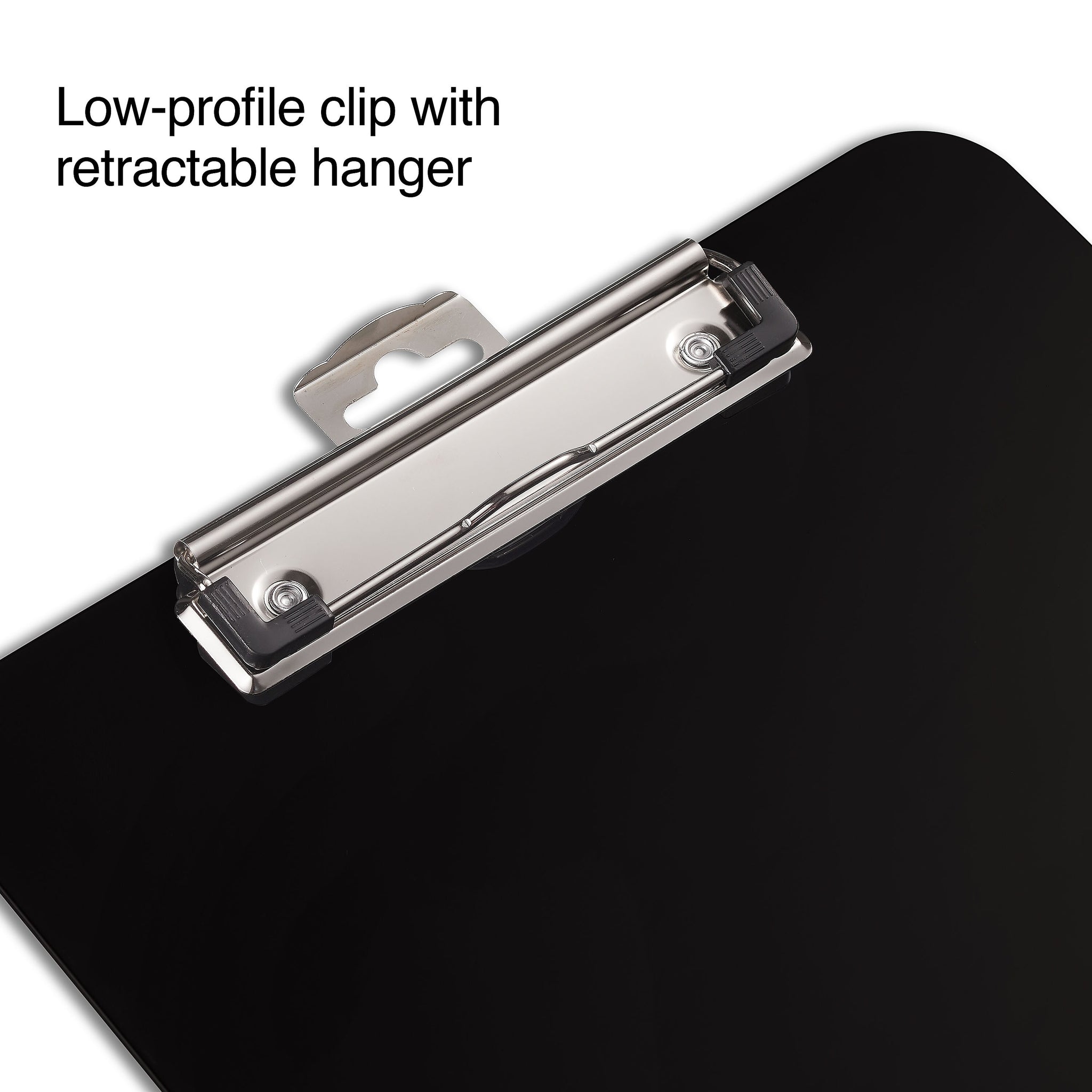 Staples Plastic Clipboards, Letter Size, Black, 6/Pack