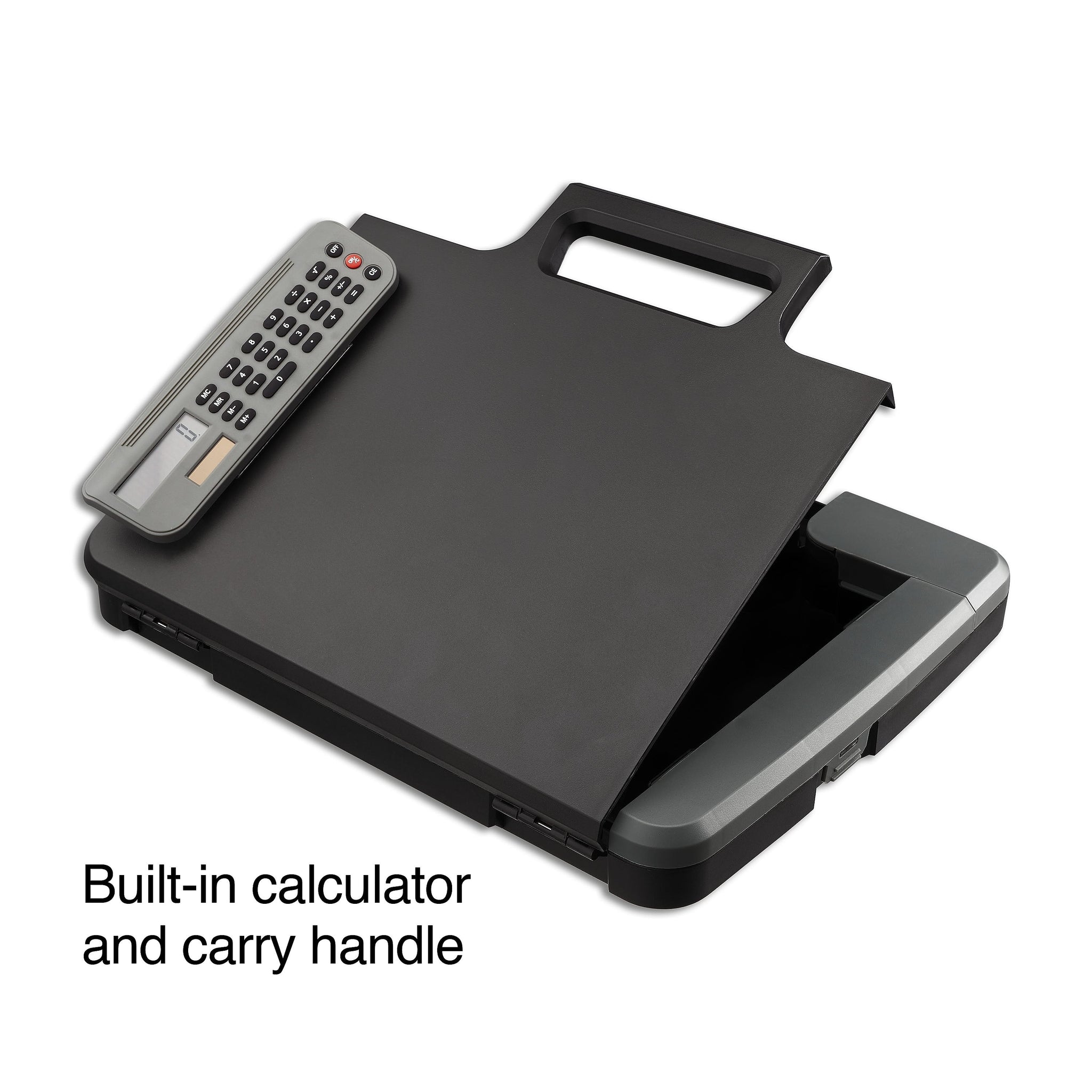 Staples Plastic Storage Clipboard, Letter Size, Black
