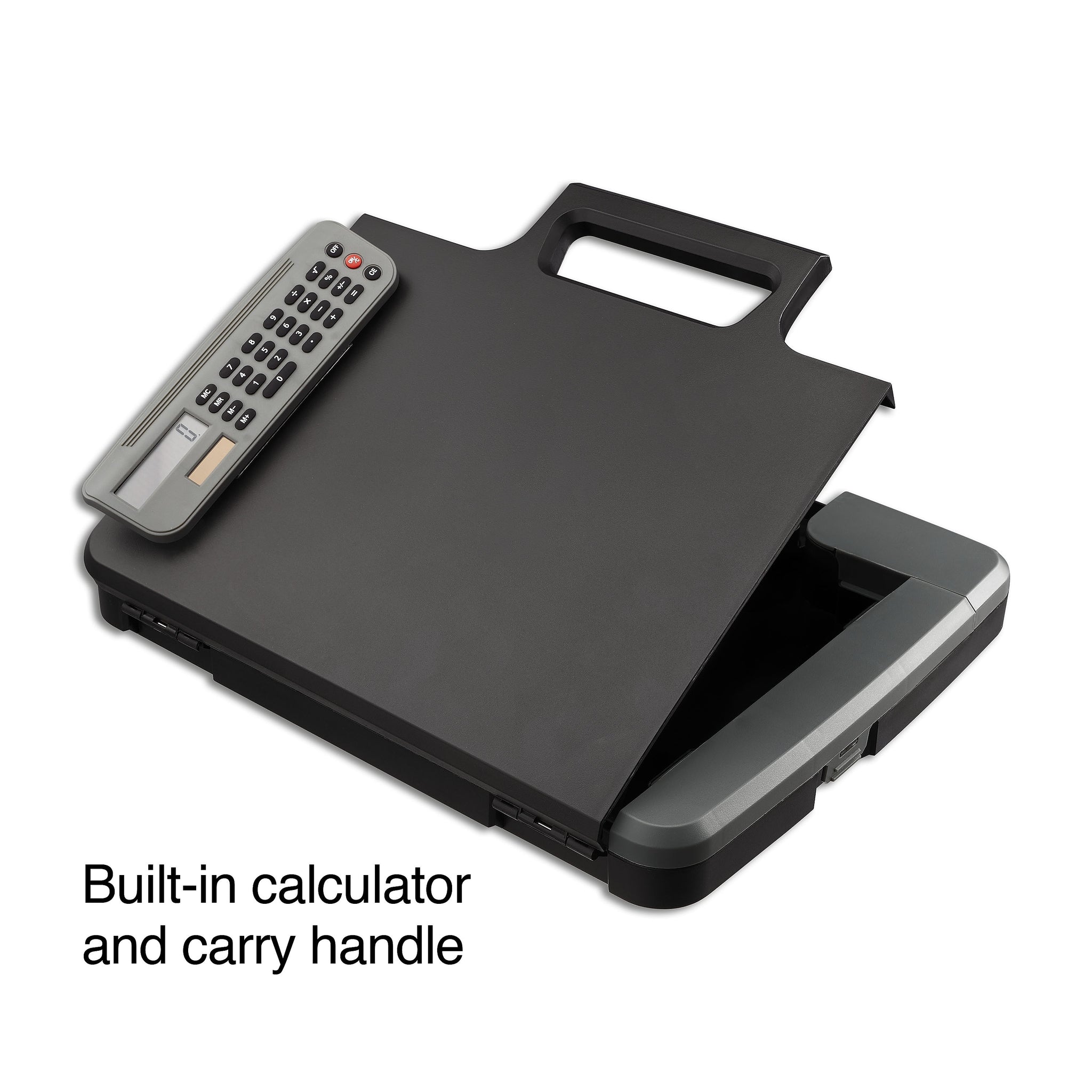 Staples Plastic Storage Clipboard, Letter Size, Black