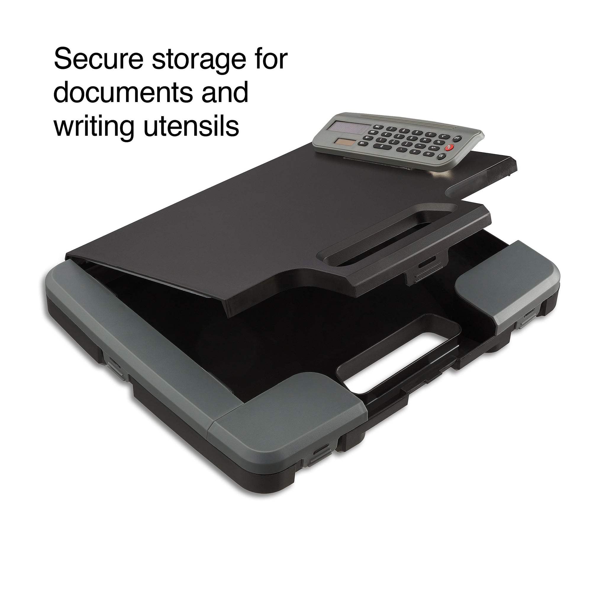 Staples Plastic Storage Clipboard, Letter Size, Black