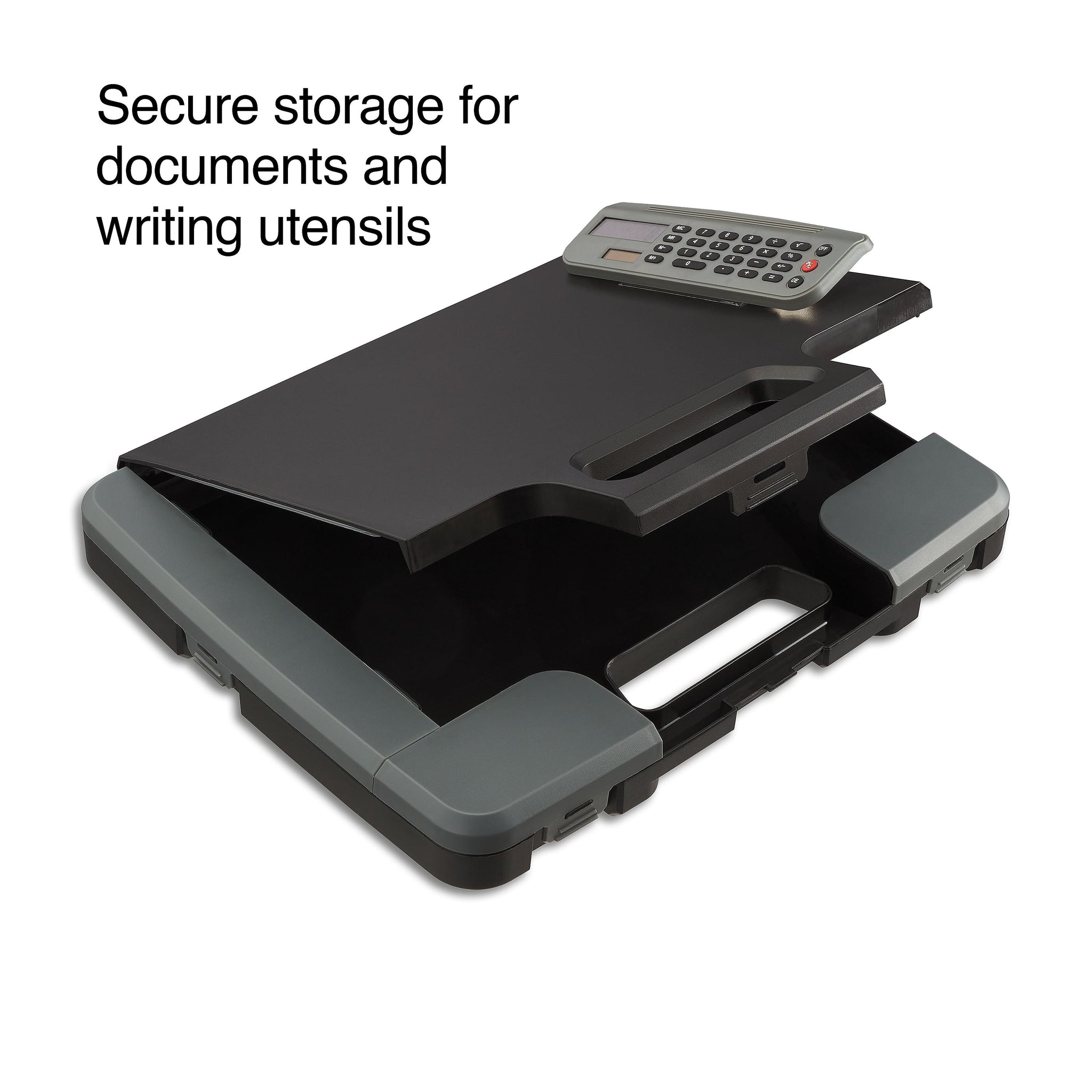 Staples Plastic Storage Clipboard, Letter Size, Black