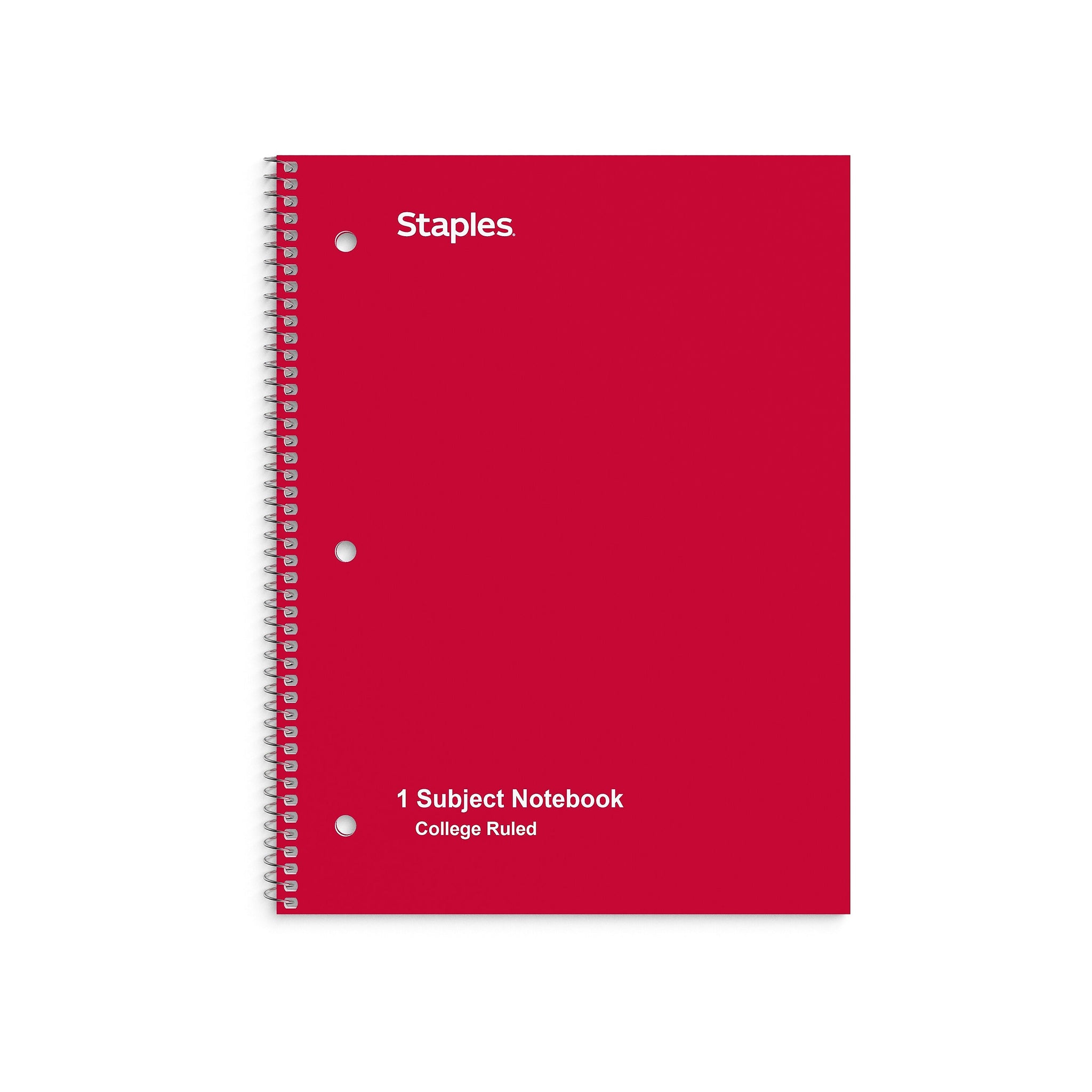 Staples® Poly 1-Subject Notebook, 8