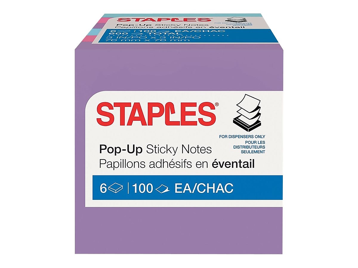 Staples® Pop-up Notes, 3