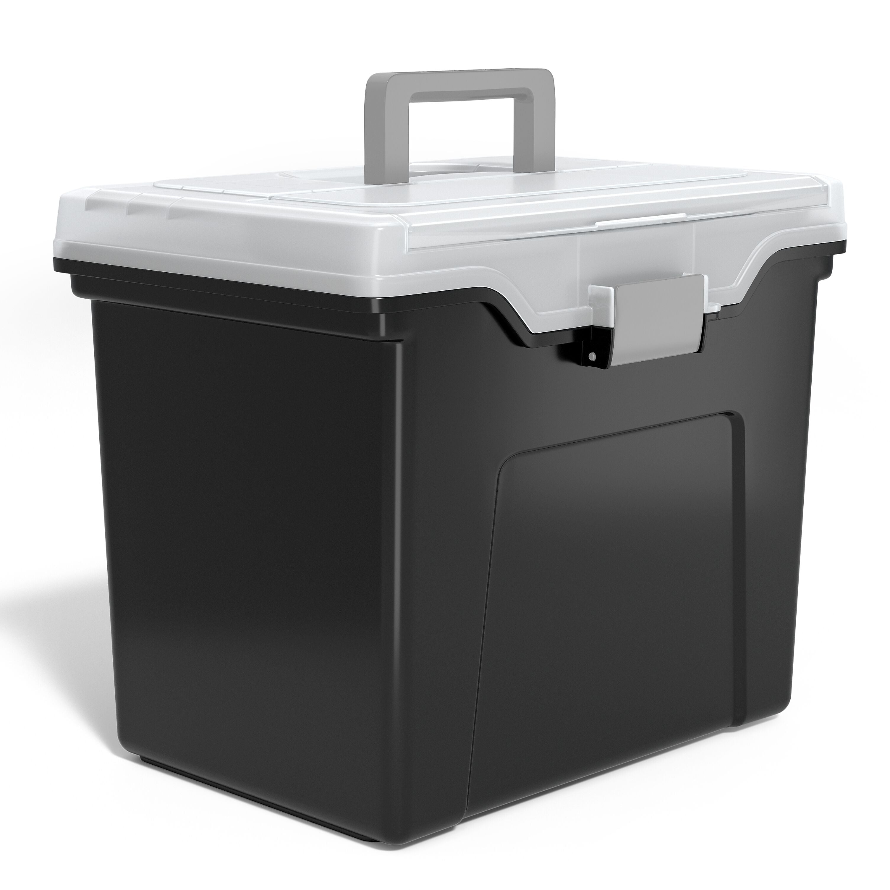Staples Portable File Tote, Letter Size, Black