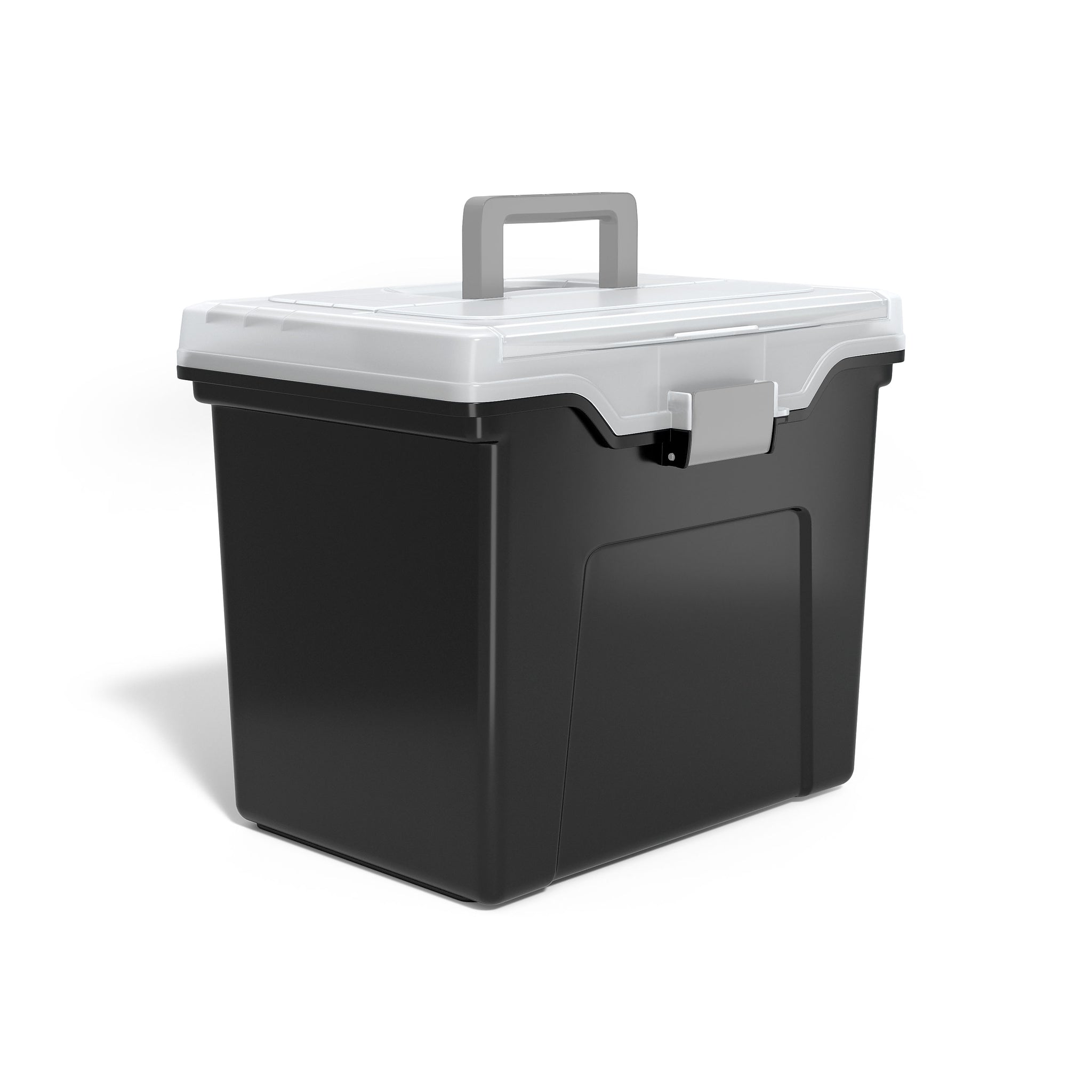 Staples Portable File Tote, Letter Size, Black