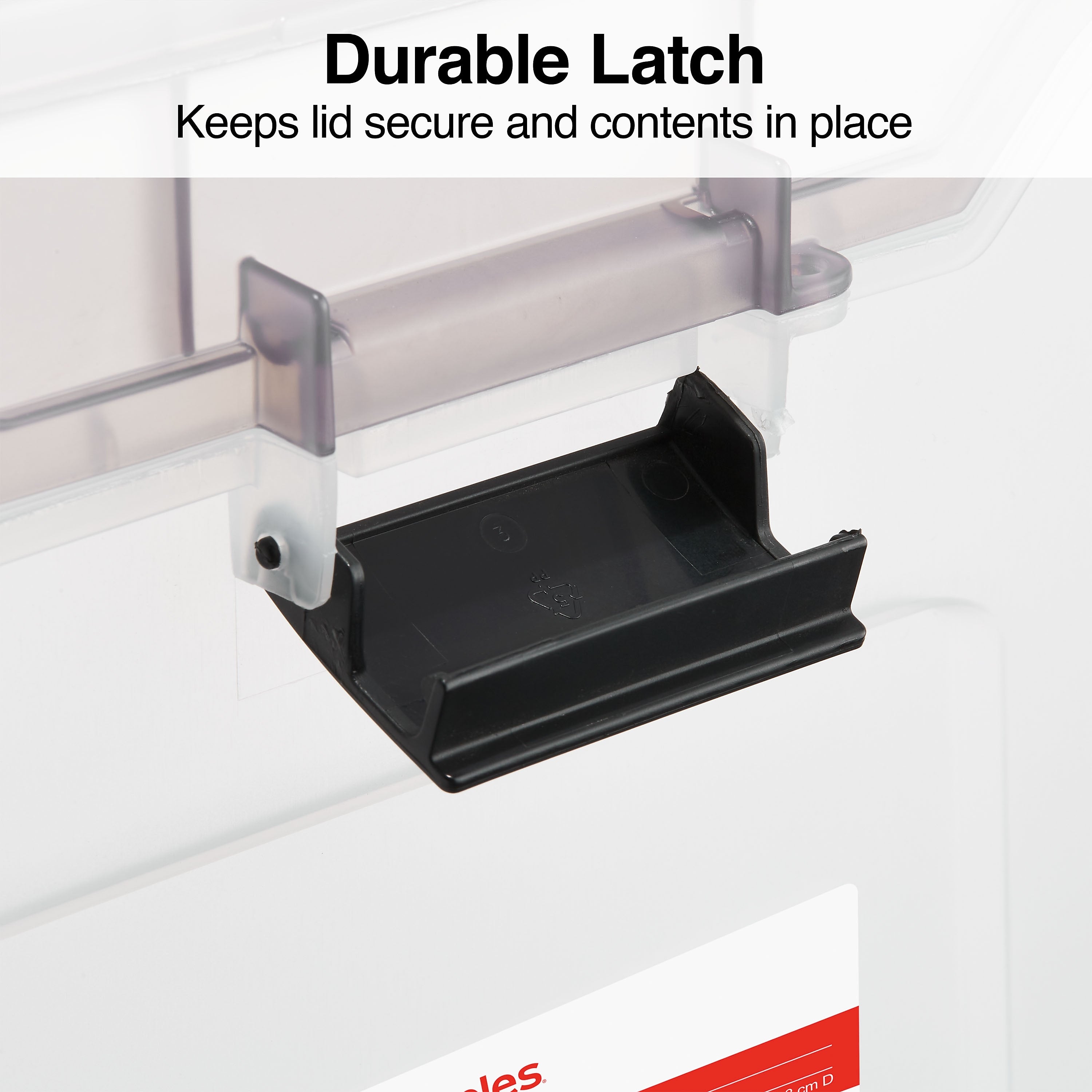 Staples Portable File Tote, Letter Size, Clear