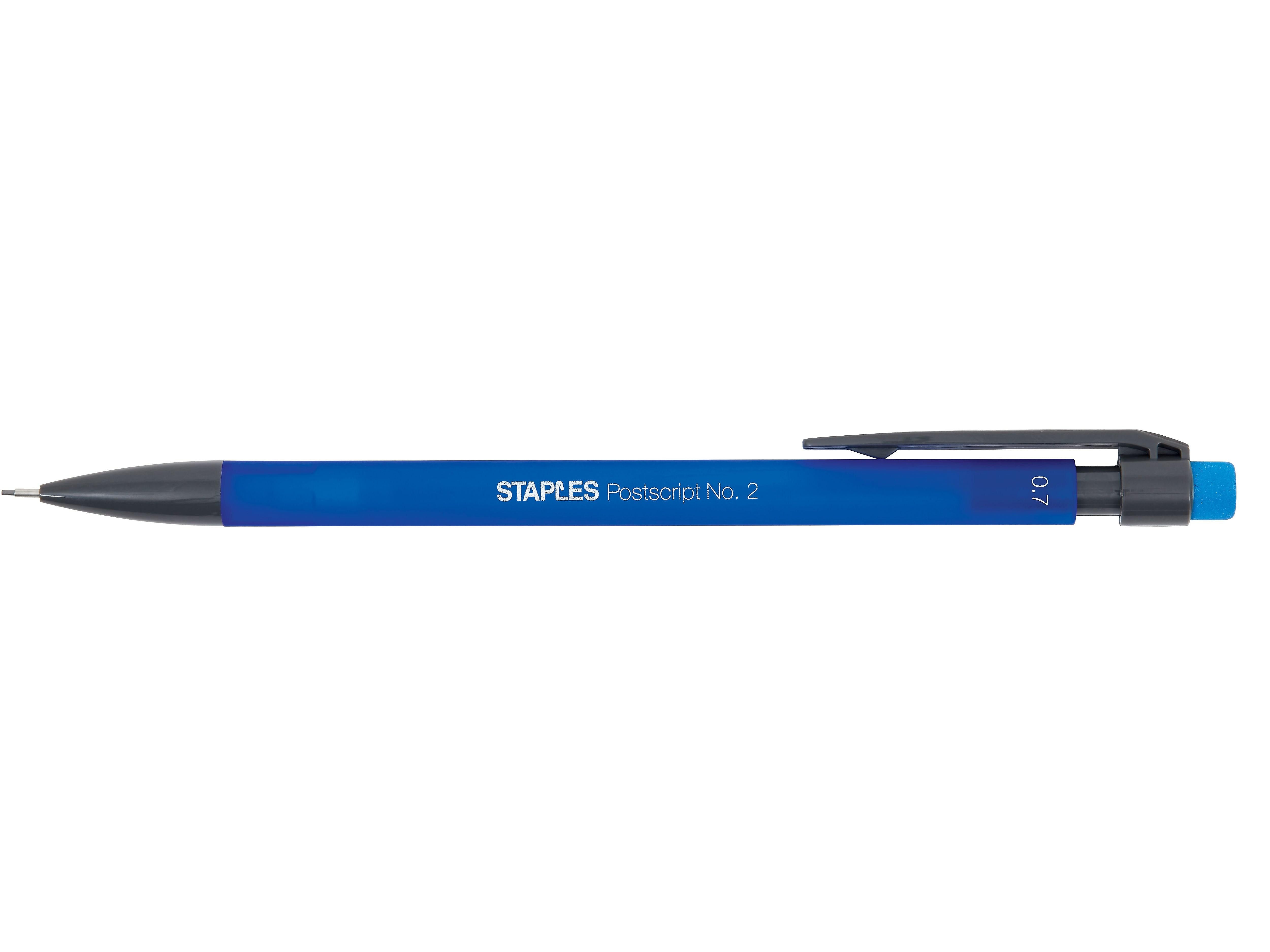 Staples Postscript Mechanical Pencil, 0.7mm, #2 Medium Lead, Dozen