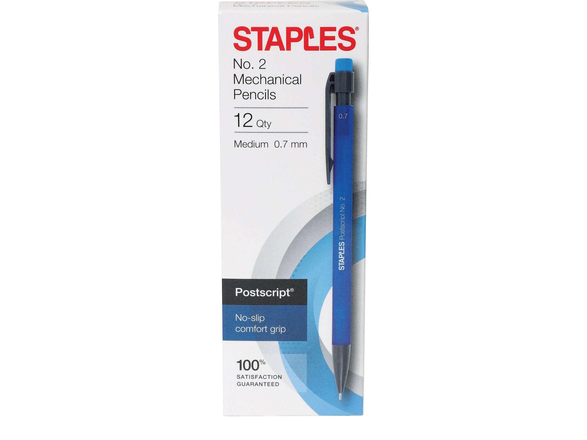 Staples Postscript Mechanical Pencil, 0.7mm, #2 Medium Lead, Dozen