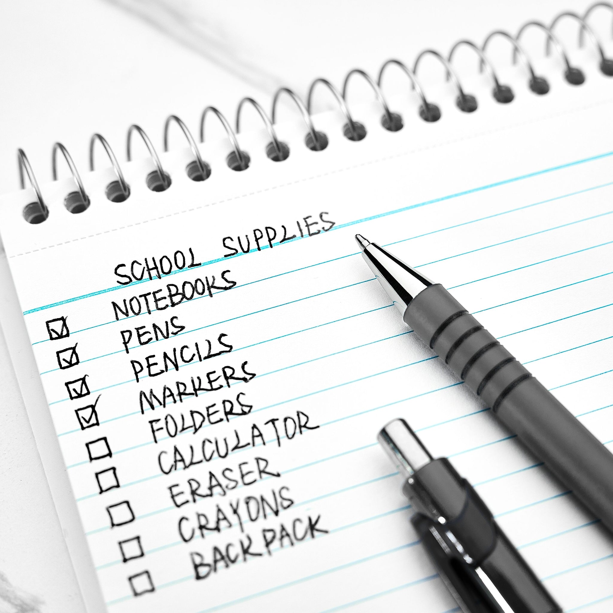 Staples Postscript Retractable Ballpoint Pens, Medium Point, Black Ink, Dozen