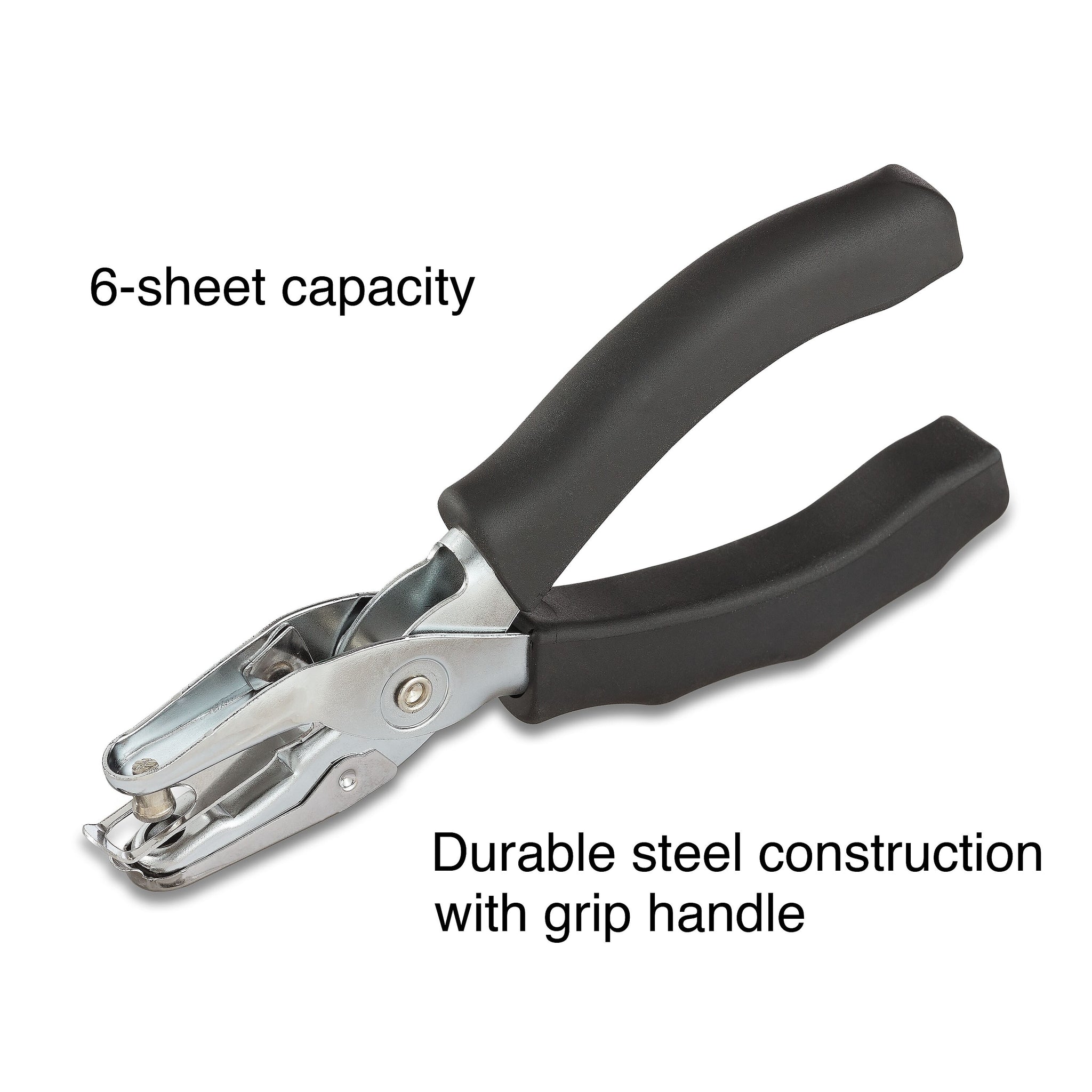 Staples Premium 1-Hole Punch, 6 Sheet Capacity