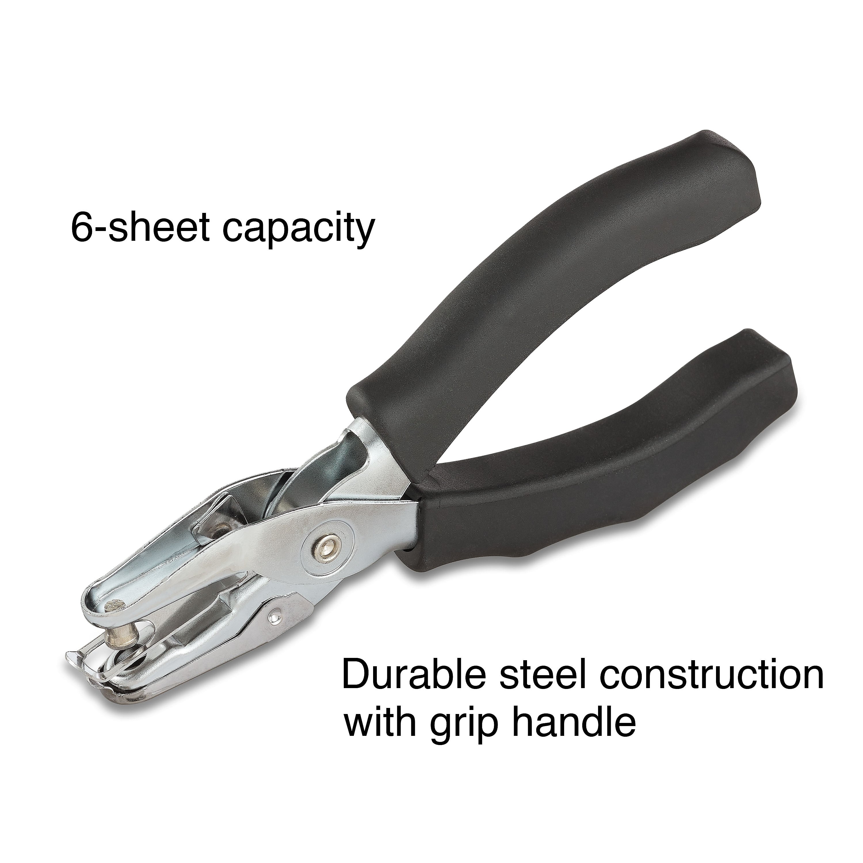 Staples Premium 1-Hole Punch, 6 Sheet Capacity