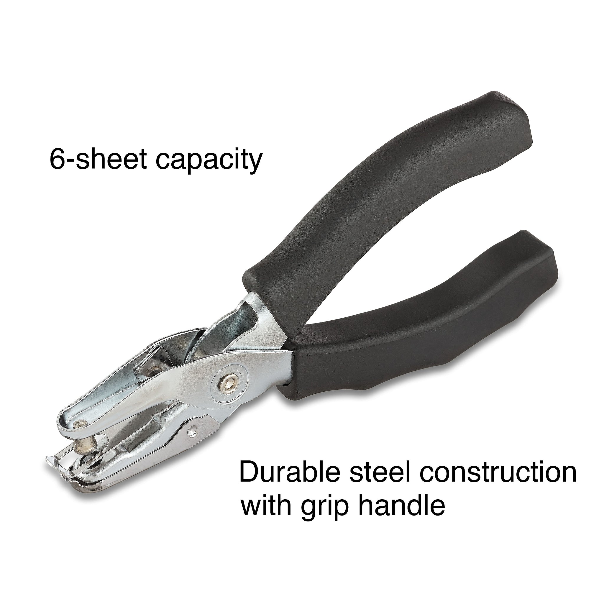 Staples Premium 1-Hole Punch, 6 Sheet Capacity
