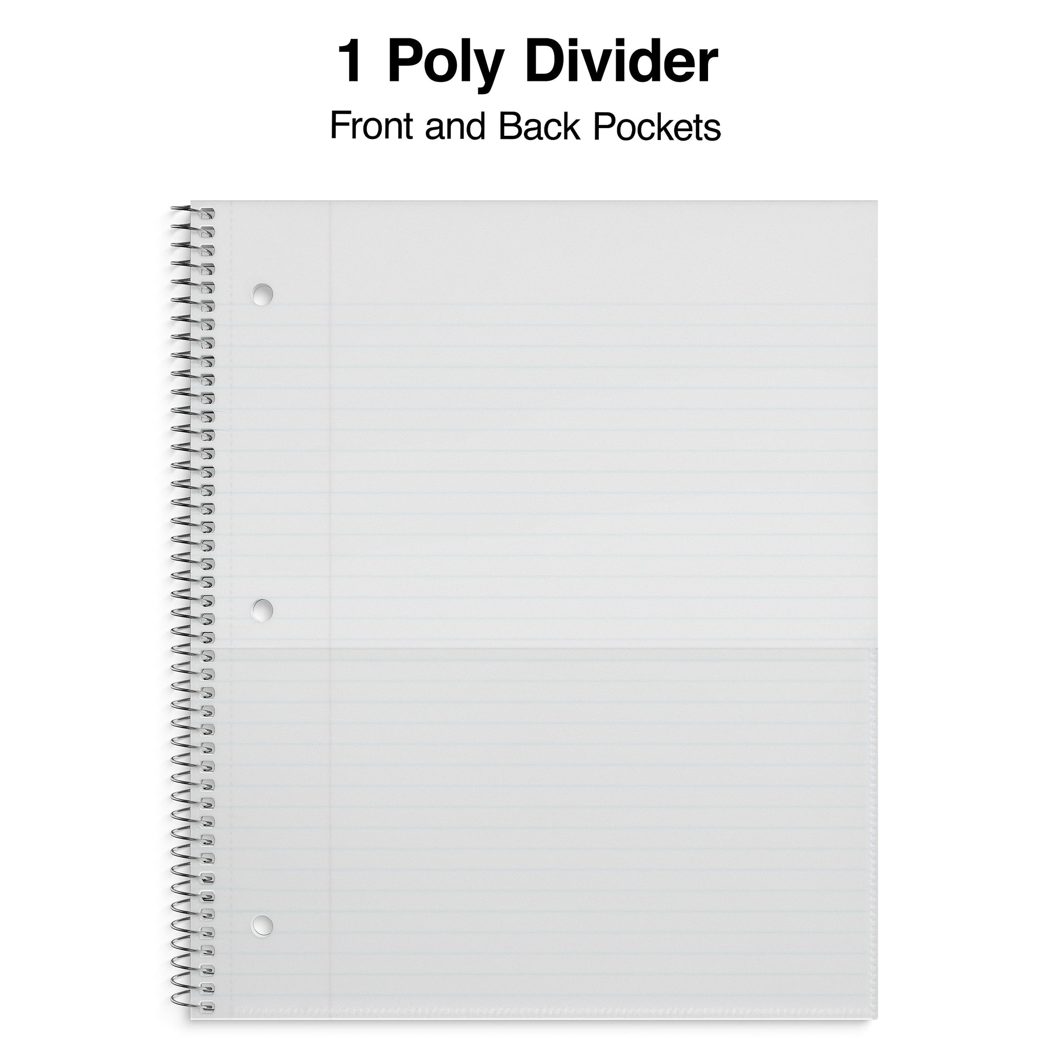 Staples Premium 1-Subject Notebook, 8.5