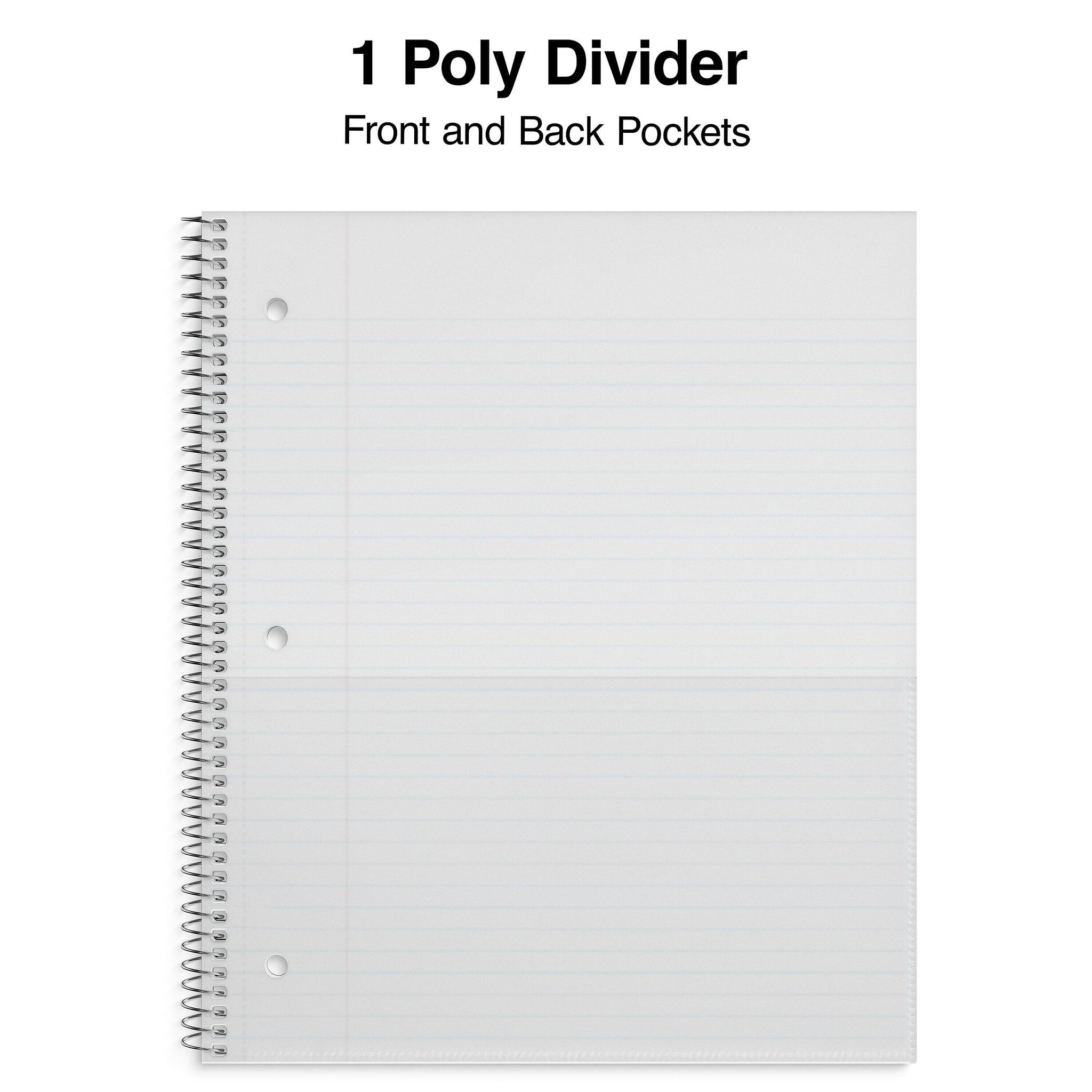 Staples® Premium 1-Subject Subject Notebooks, 8.5