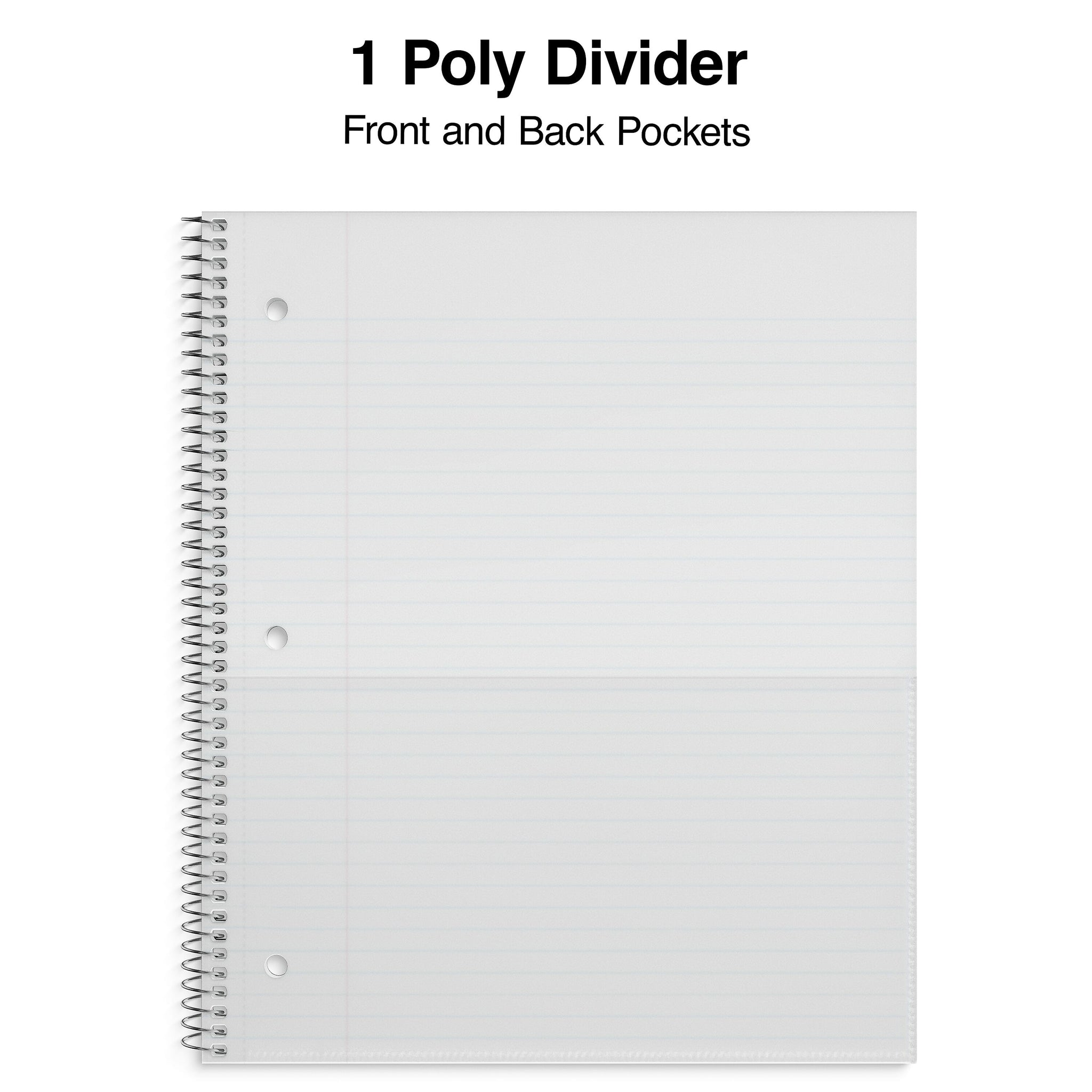 Staples® Premium 1-Subject Subject Notebooks, 8.5