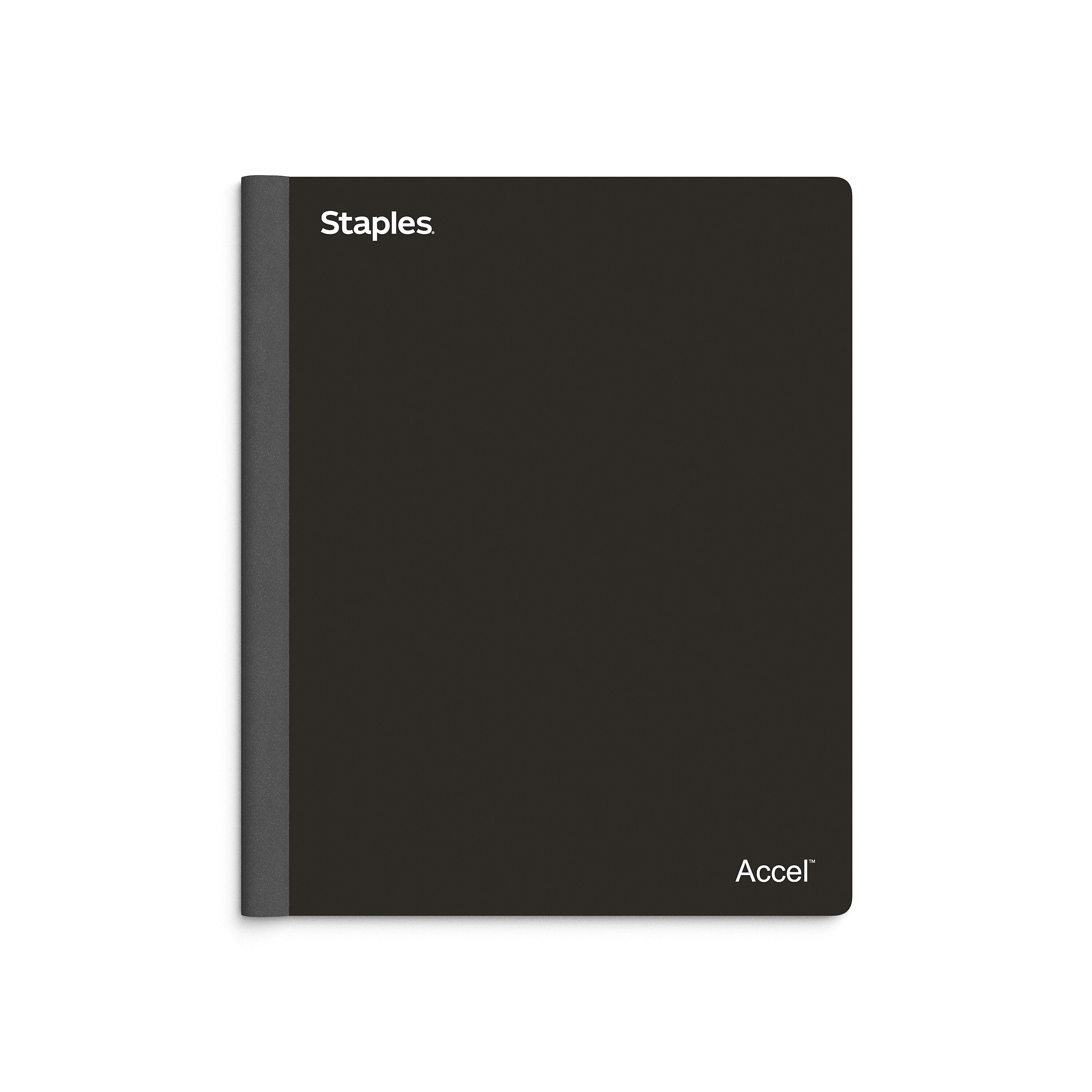 Staples Premium 3-Subject Notebook, 8.5