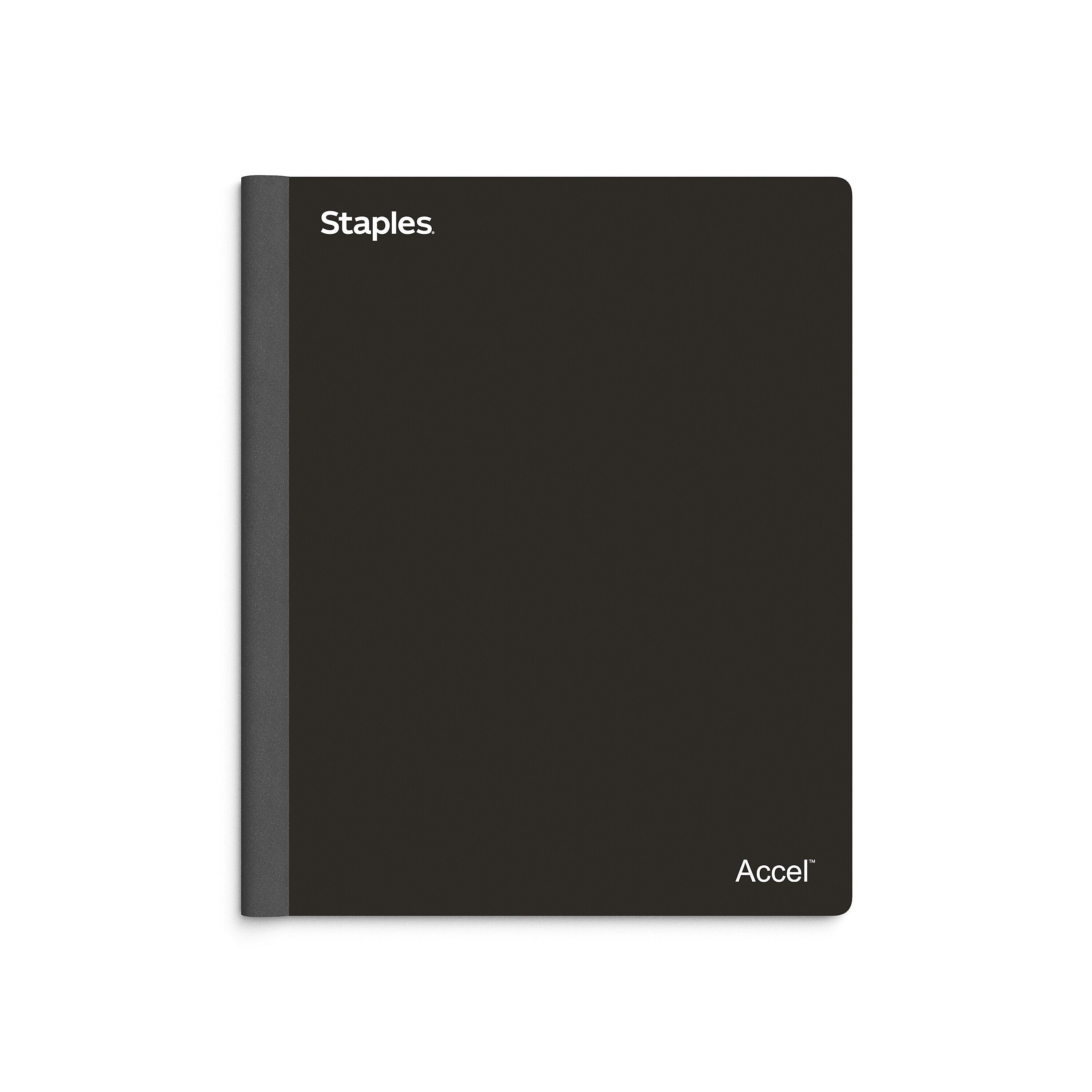 Staples Premium 3-Subject Notebook, 8.5