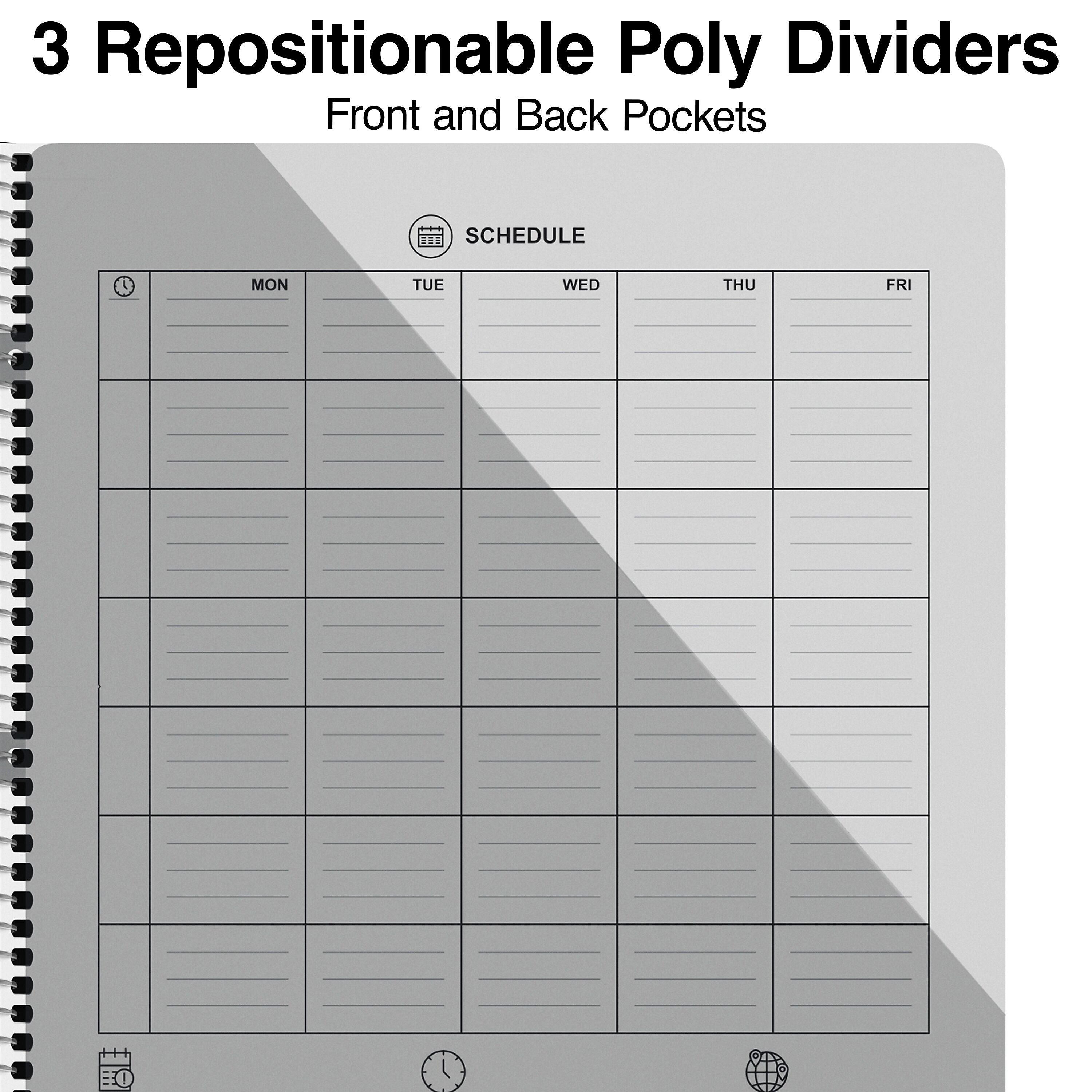 Staples Premium 3-Subject Notebook, 8.5
