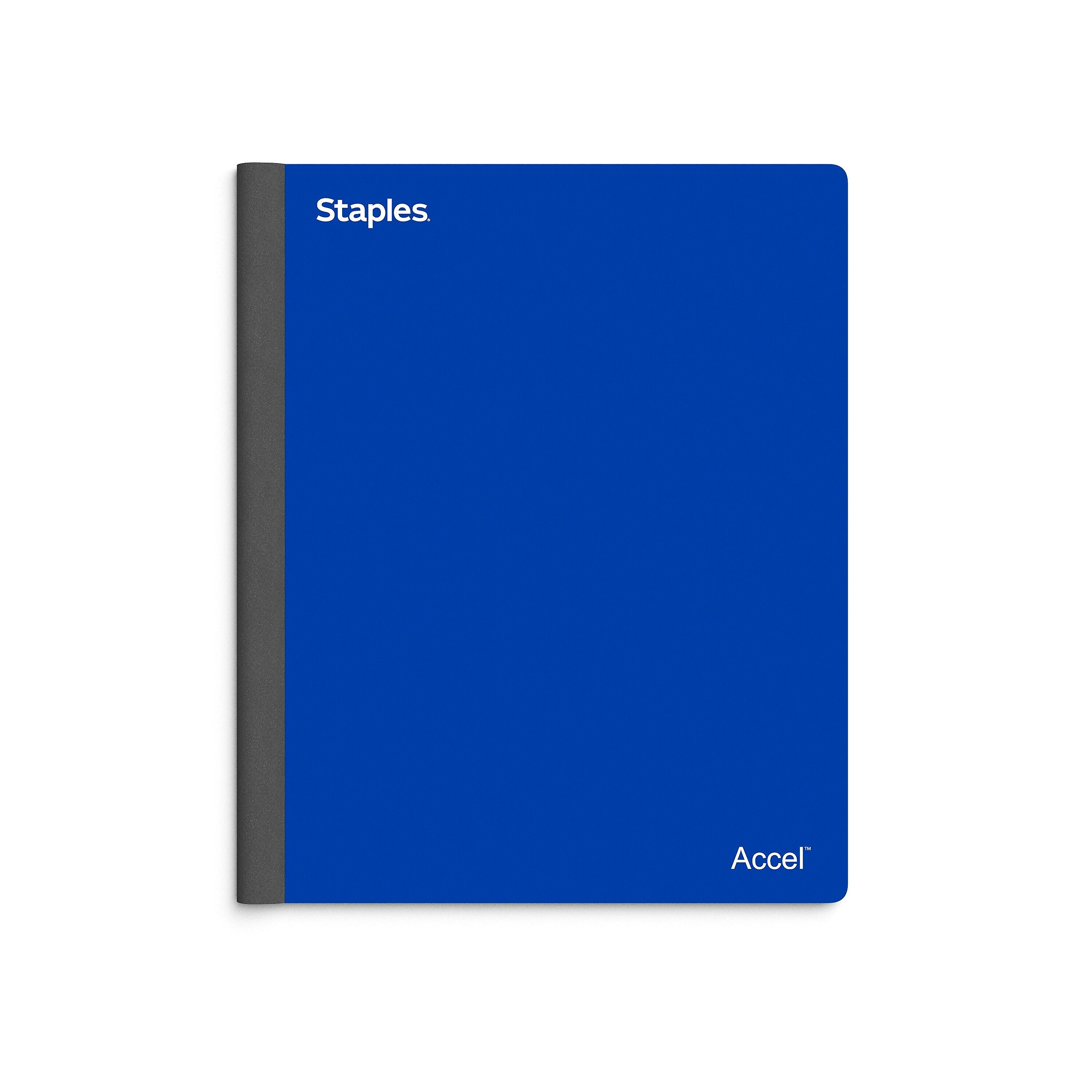 Staples Premium 3-Subject Notebook, 8.5