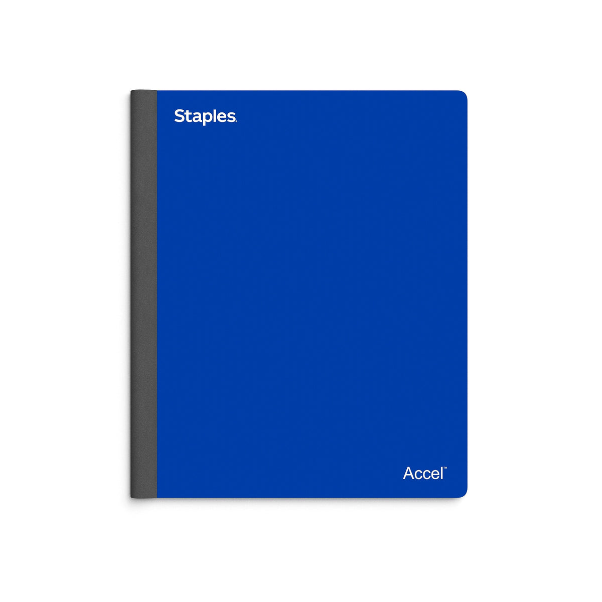 Staples Premium 3-Subject Notebook, 8.5" x 11", College Ruled, 150 Sheets, Blue