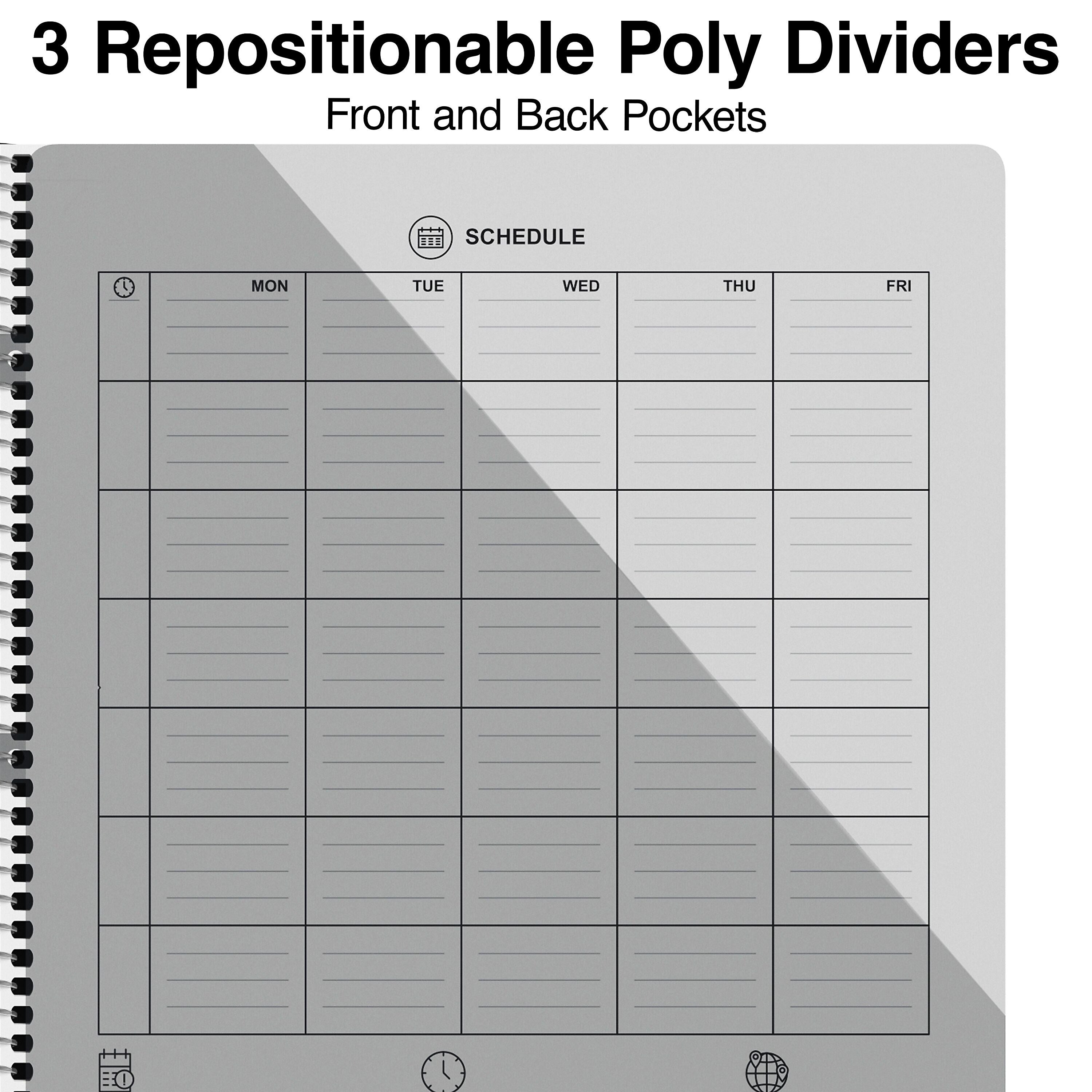 Staples Premium 3-Subject Notebook, 8.5