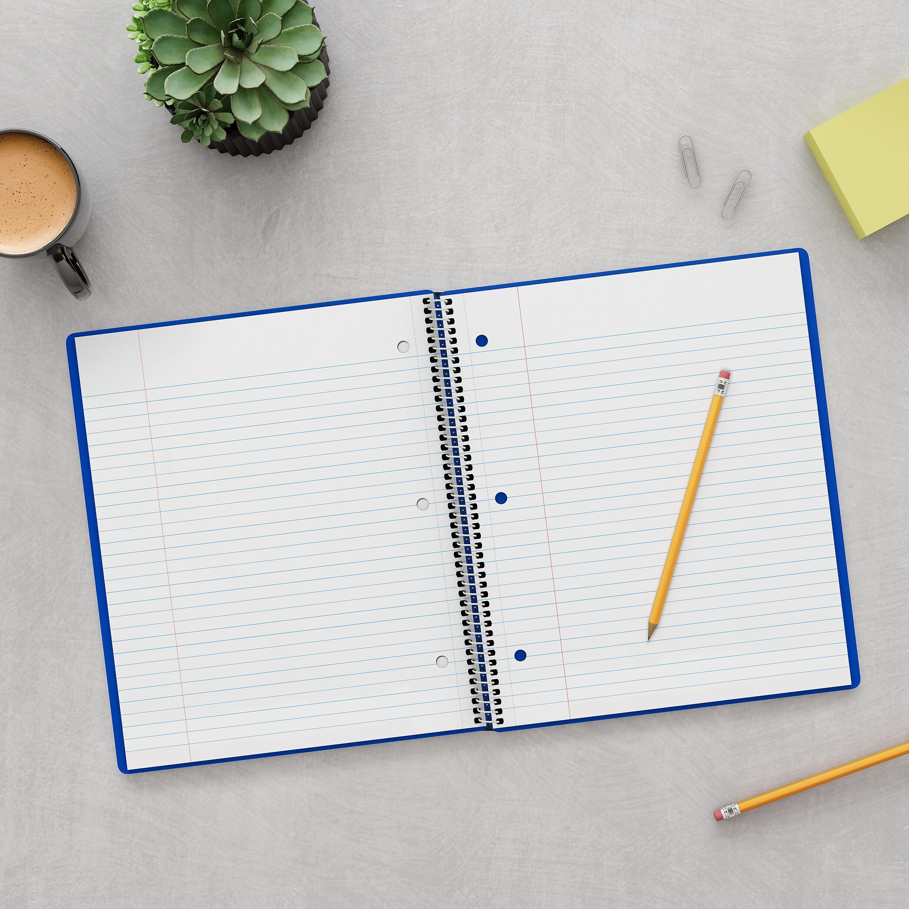 Staples Premium 3-Subject Notebook, 8.5