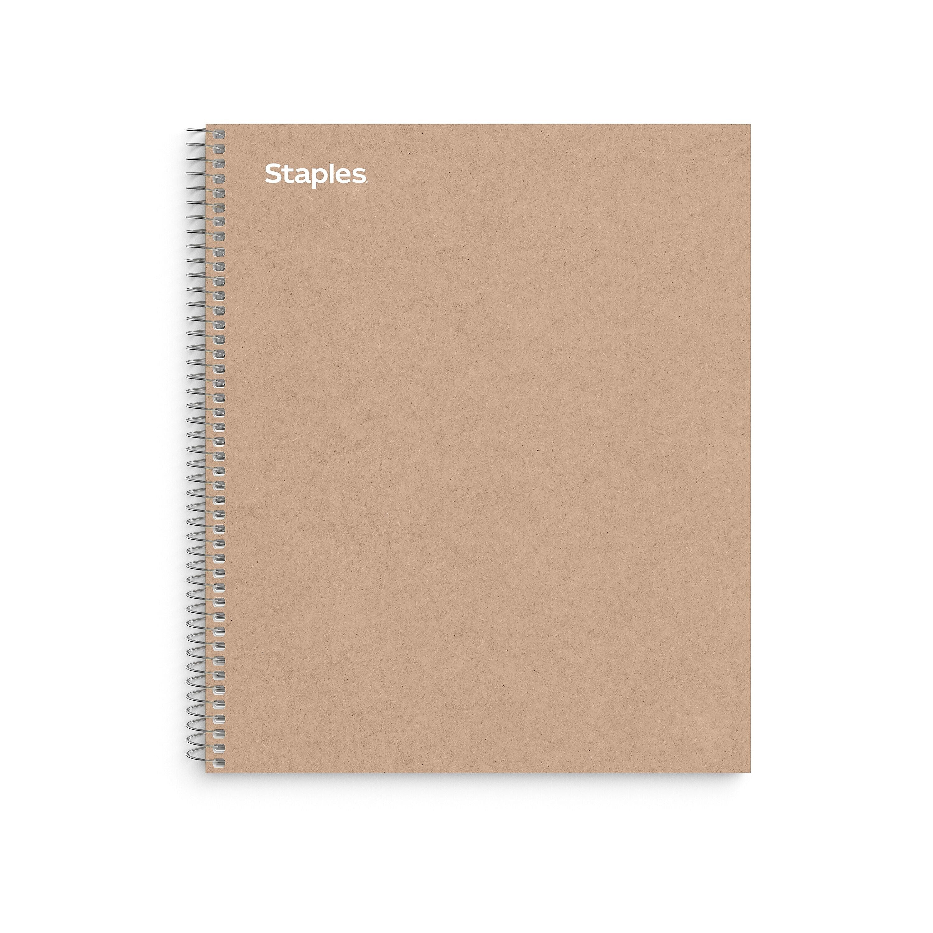 Staples Premium 3-Subject Notebook, 8.5