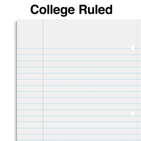 Staples Premium 3-Subject Notebook, 8.5" x 11", College Ruled, 150 Sheets, Teal