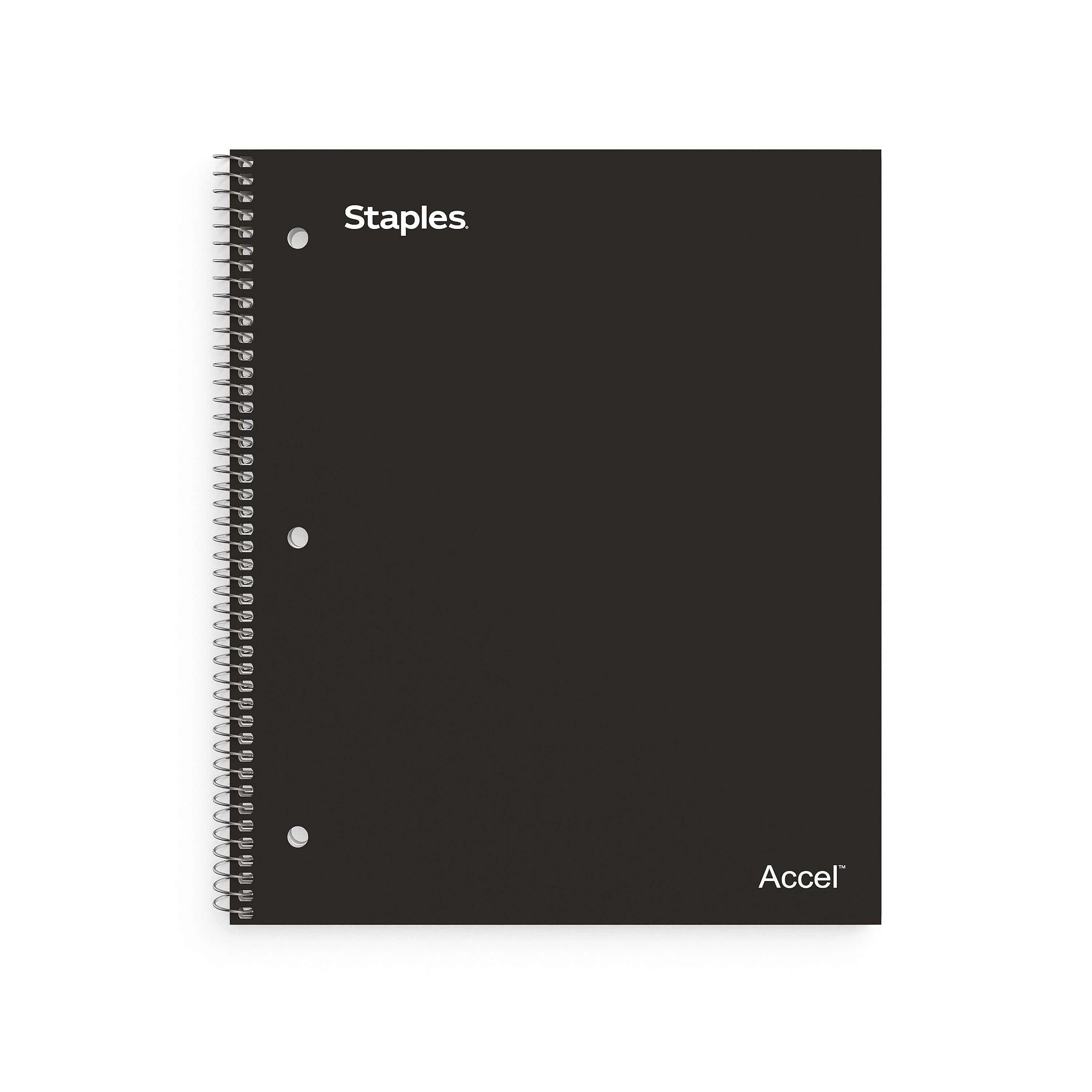 Staples Premium 5-Subject Notebook, 8.5