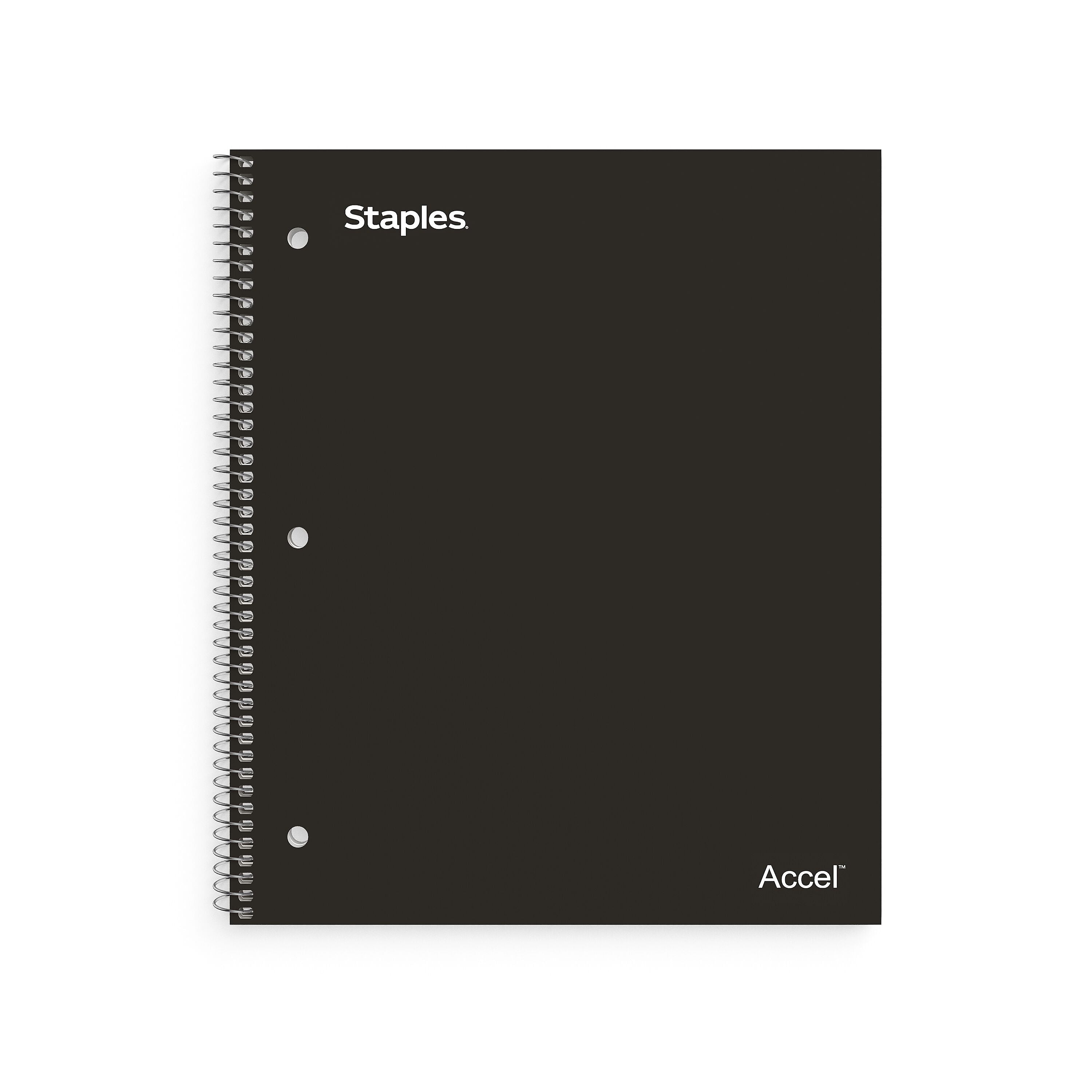 Staples Premium 5-Subject Notebook, 8.5