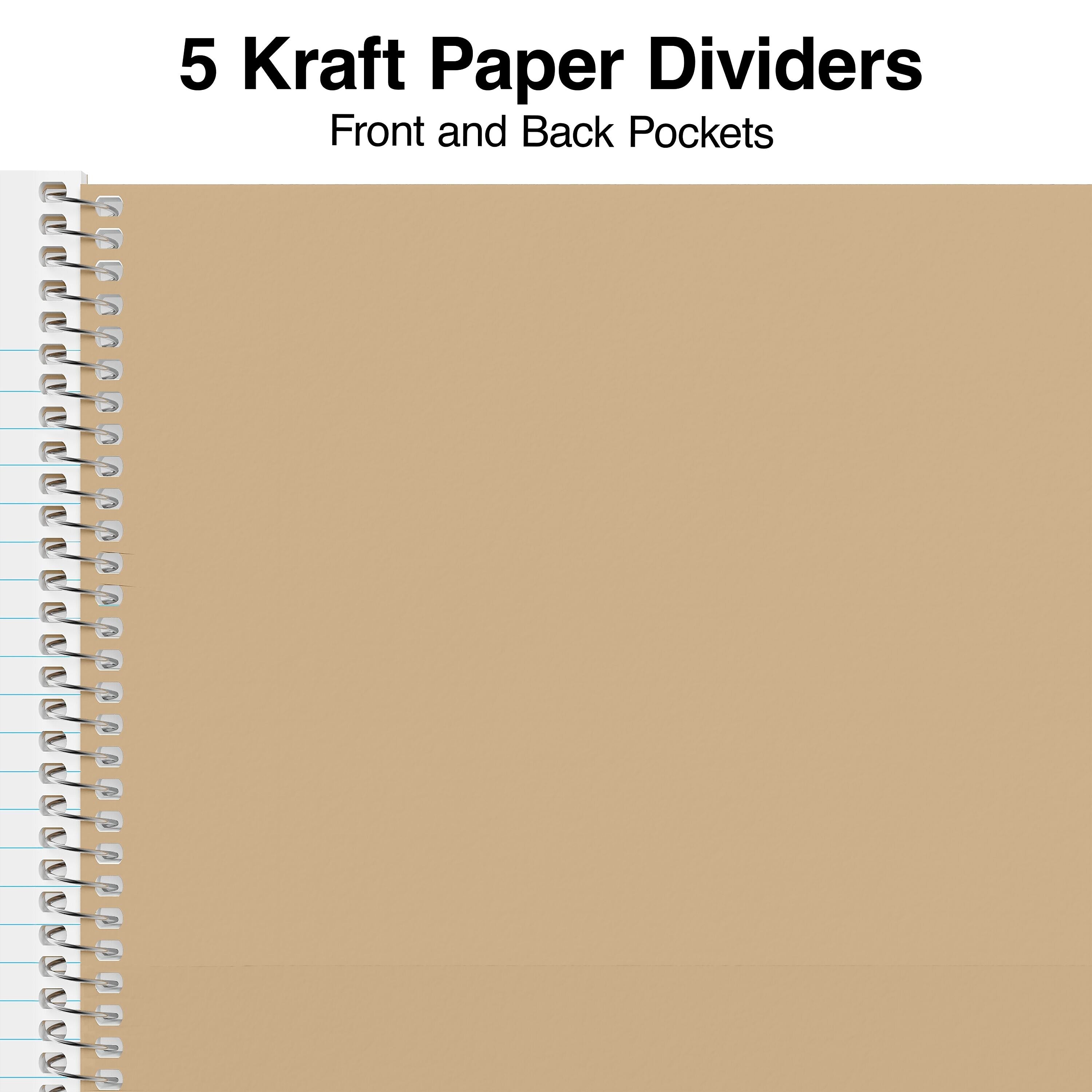 Staples Premium 5-Subject Notebook, 8.5