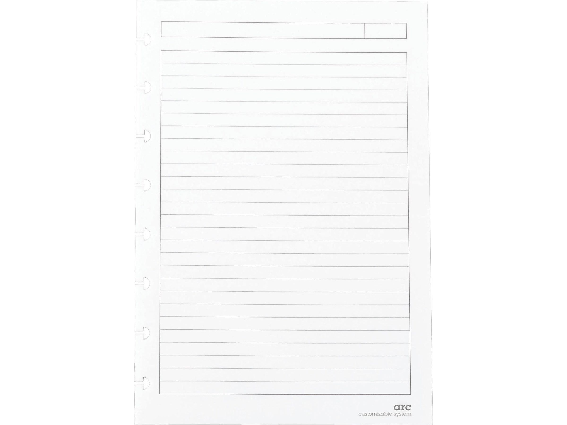 Staples Premium Arc Notebook System Refill Paper, 5.5