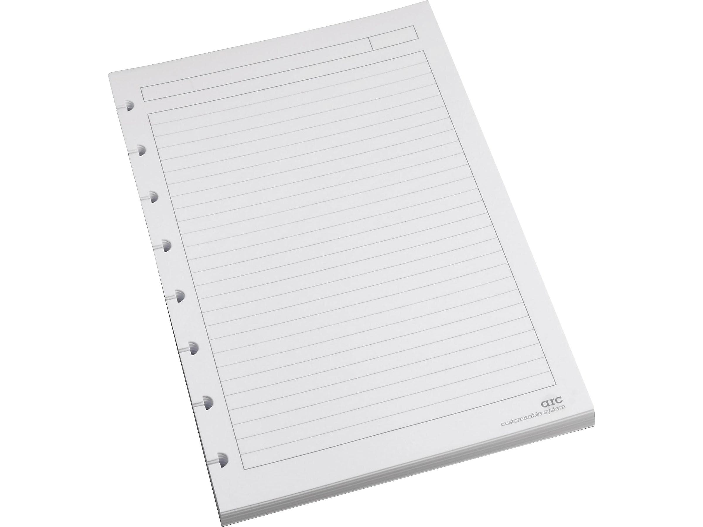 Staples Premium Arc Notebook System Refill Paper, 5.5