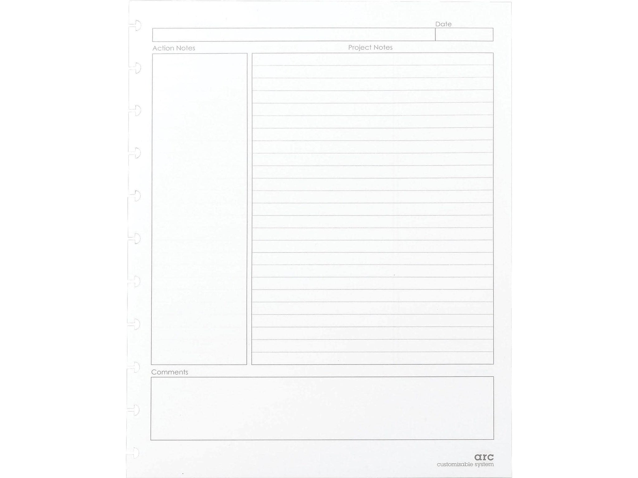 Staples Premium Arc Notebook System Refill Paper, 8.5