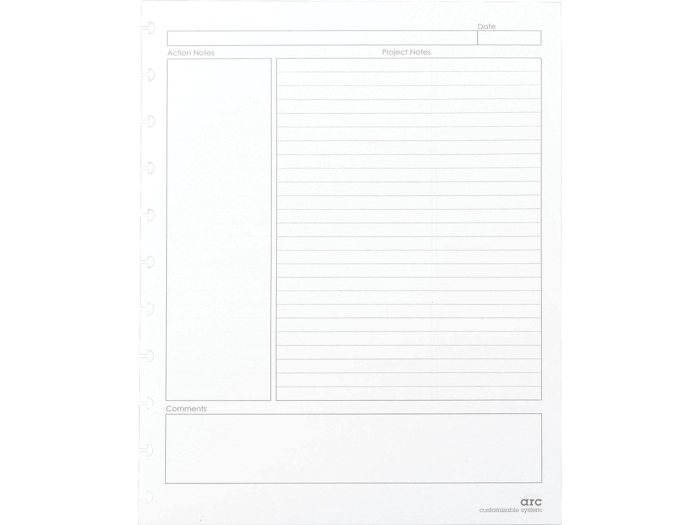 Staples Premium Arc Notebook System Refill Paper, 8.5