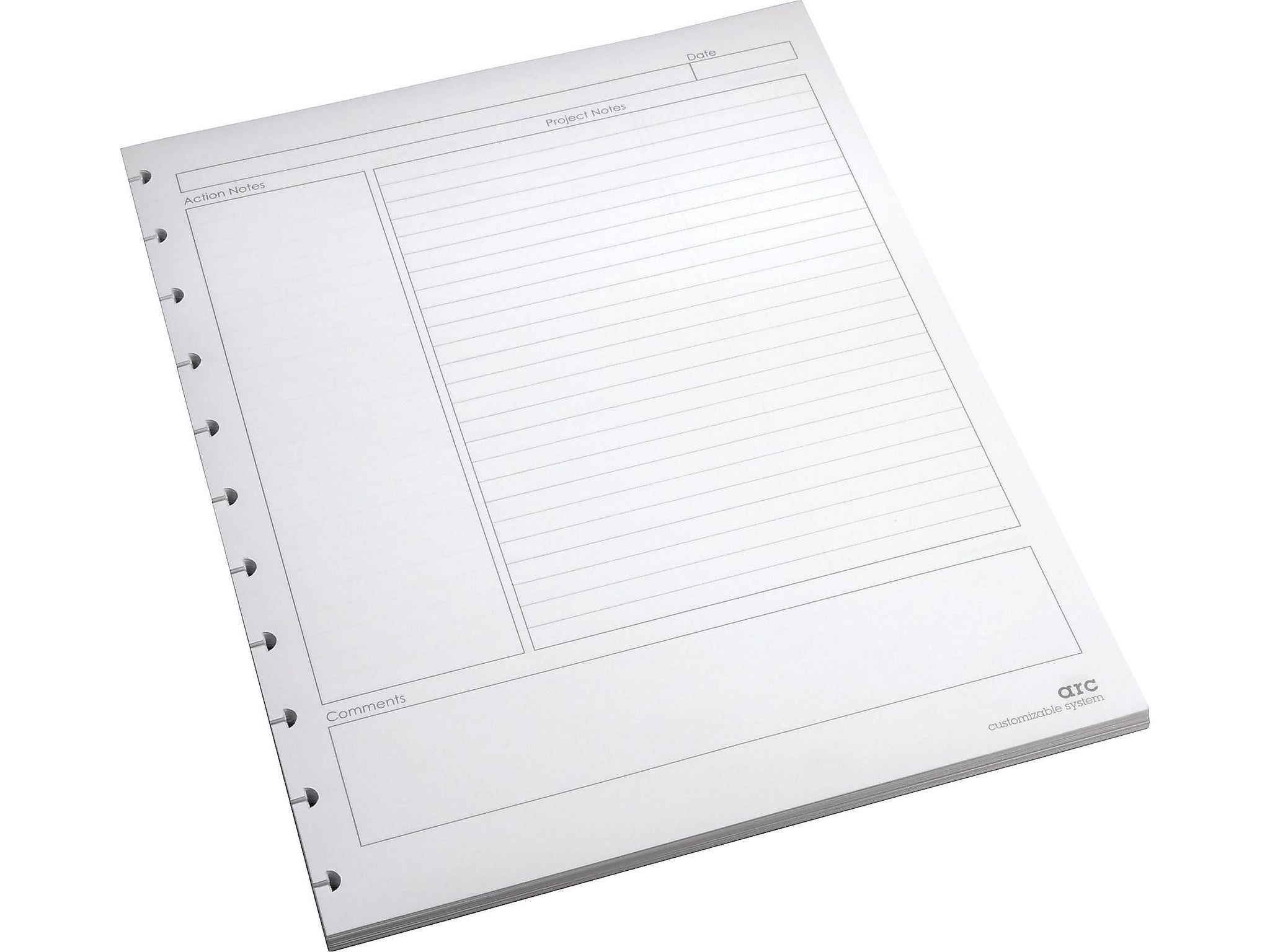 Staples Premium Arc Notebook System Refill Paper, 8.5