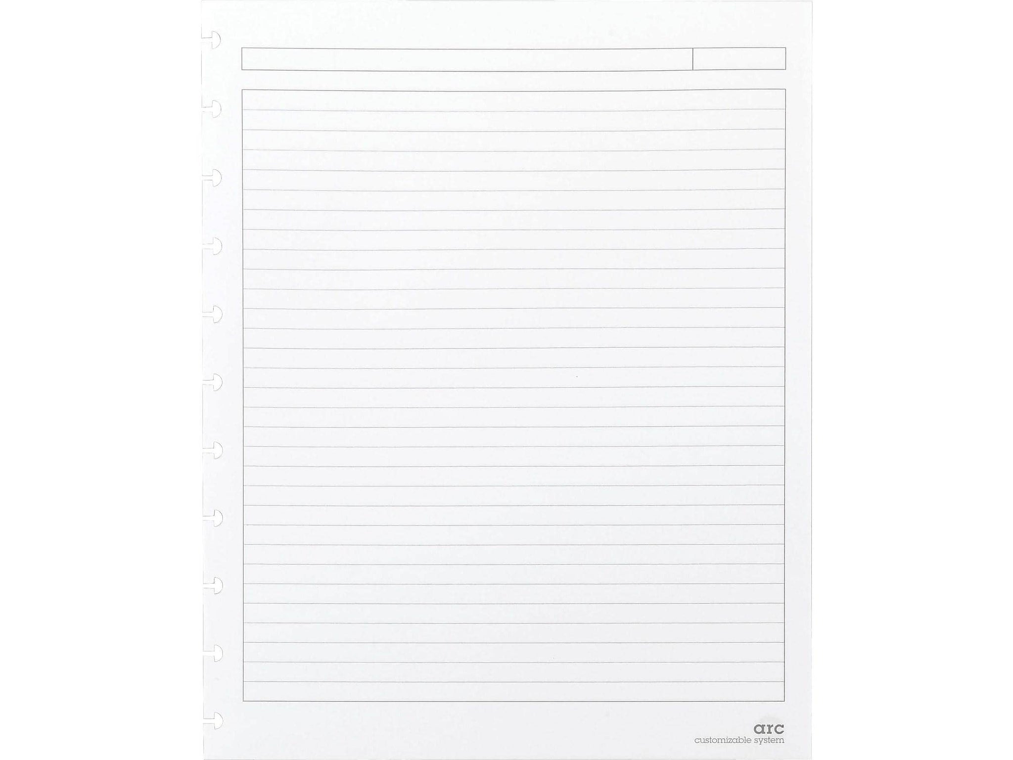 Staples Premium Arc Notebook System Refill Paper, 8.5