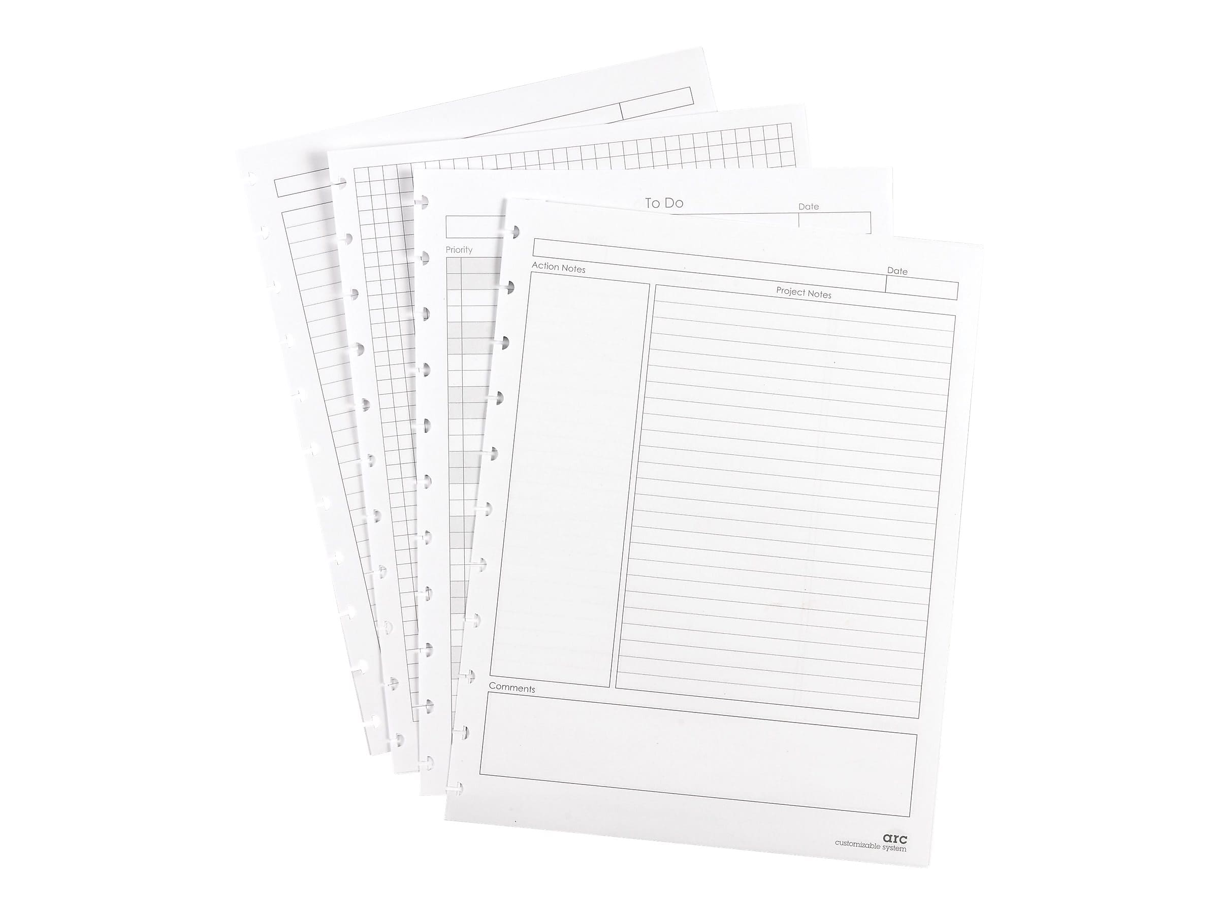 Staples Premium Arc Notebook System Refill Paper, 8.5