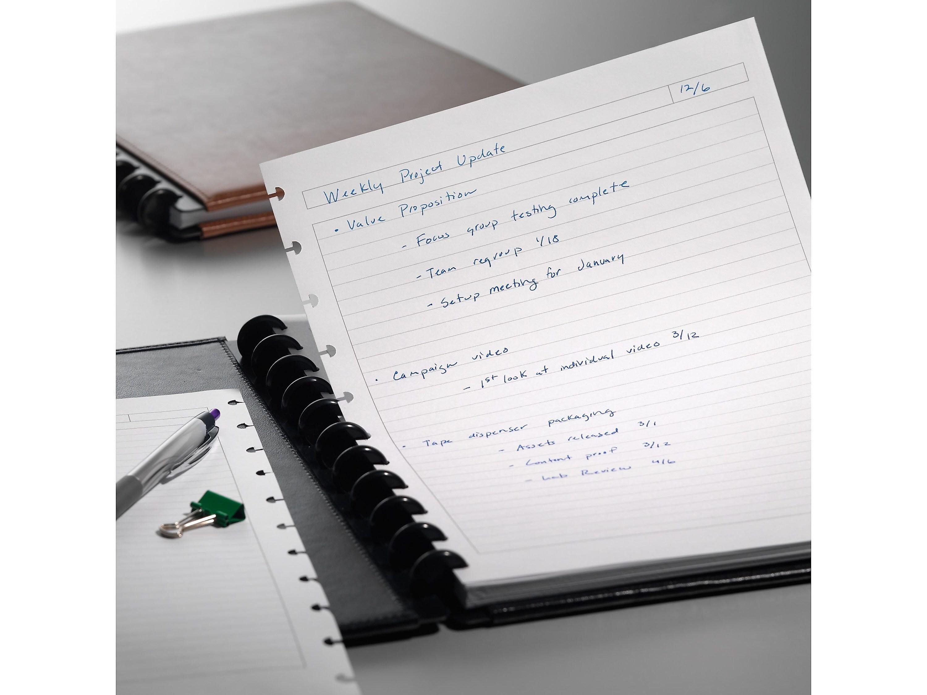 Staples Premium Arc Notebook System Refill Paper, 8.5