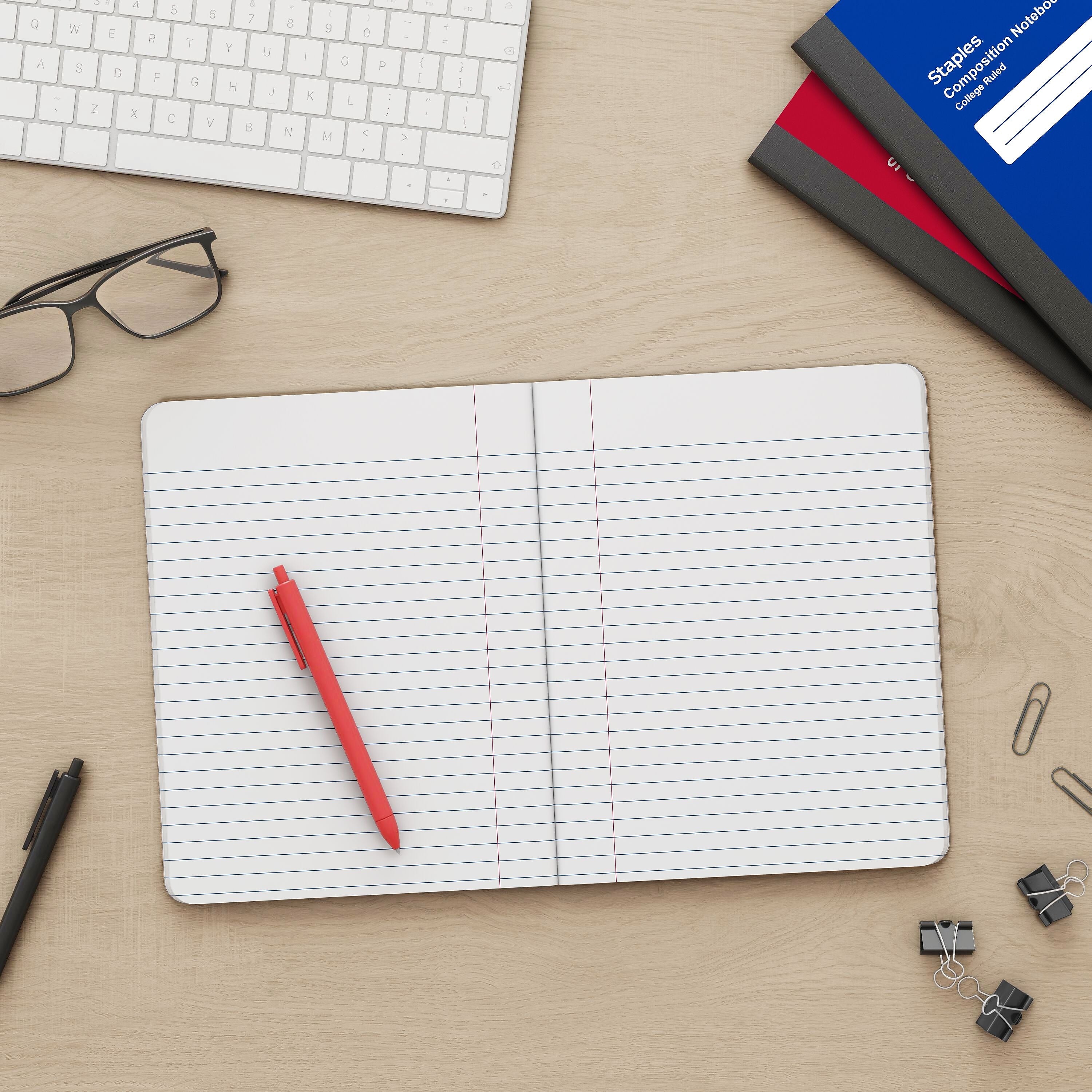 Staples Premium Composition Notebook, 7.5