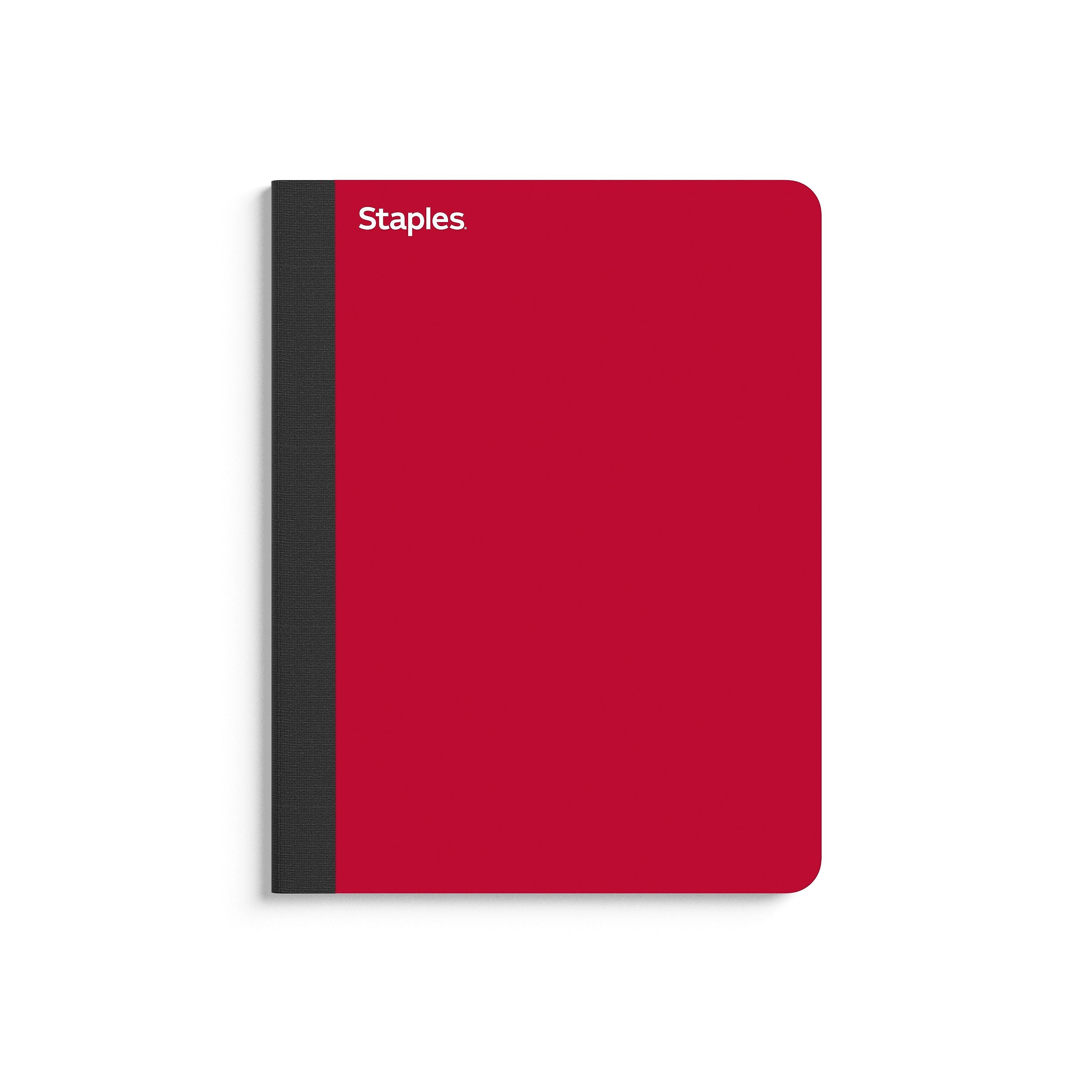 Staples® Premium Composition Notebooks, 7.5