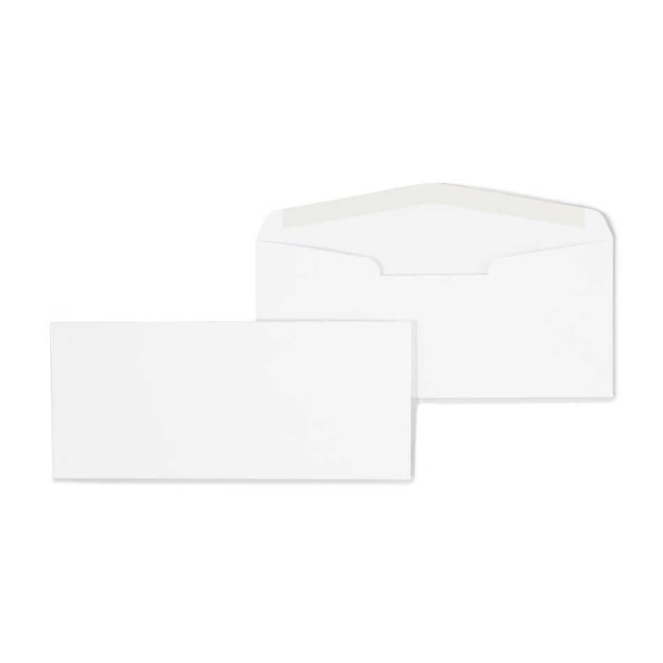 Staples Premium Gummed #10 Business Envelopes, 4 1/8" x 9 1/2", White, 500/Box